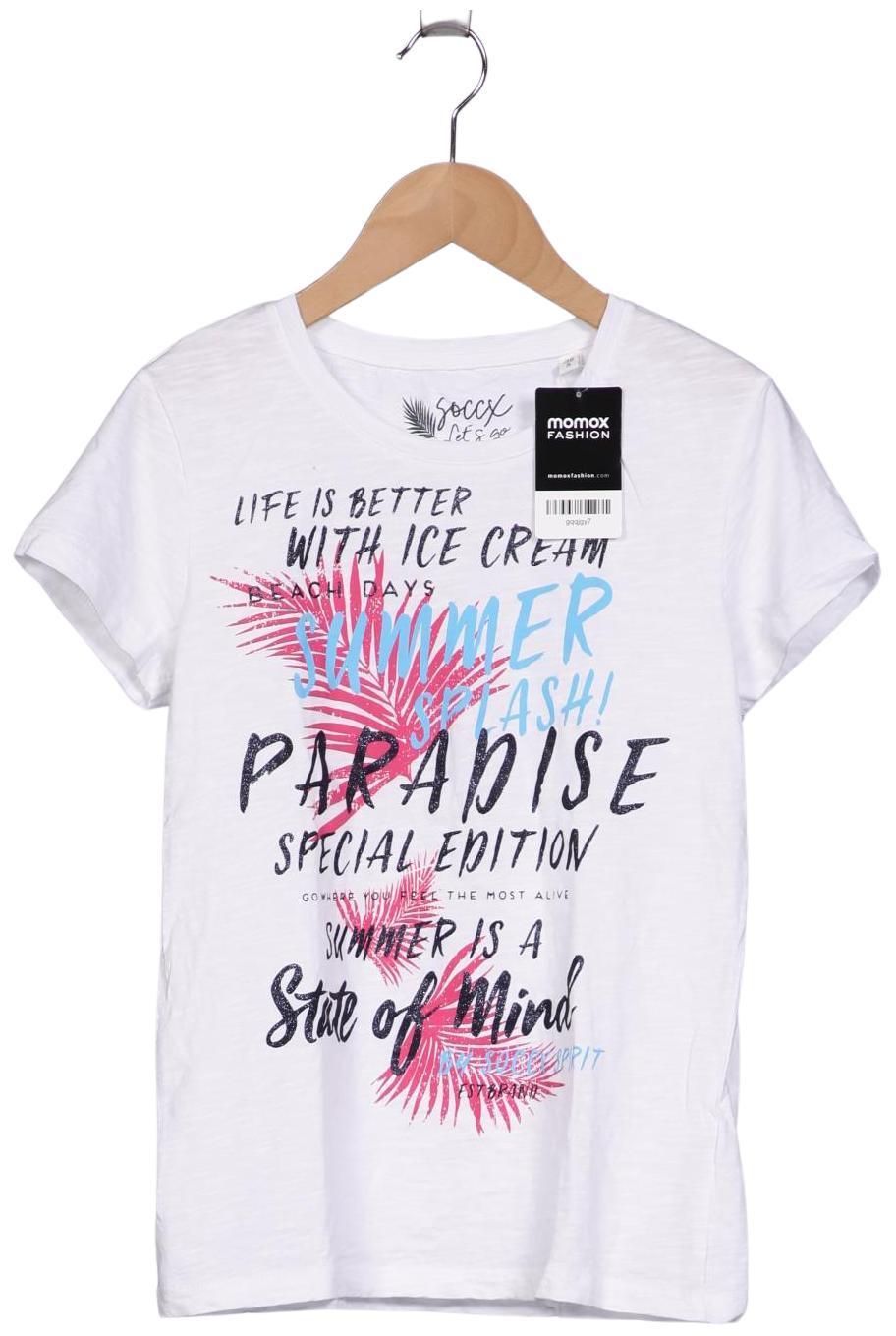 

Soccx Damen T-Shirt, weiß, Gr. 36