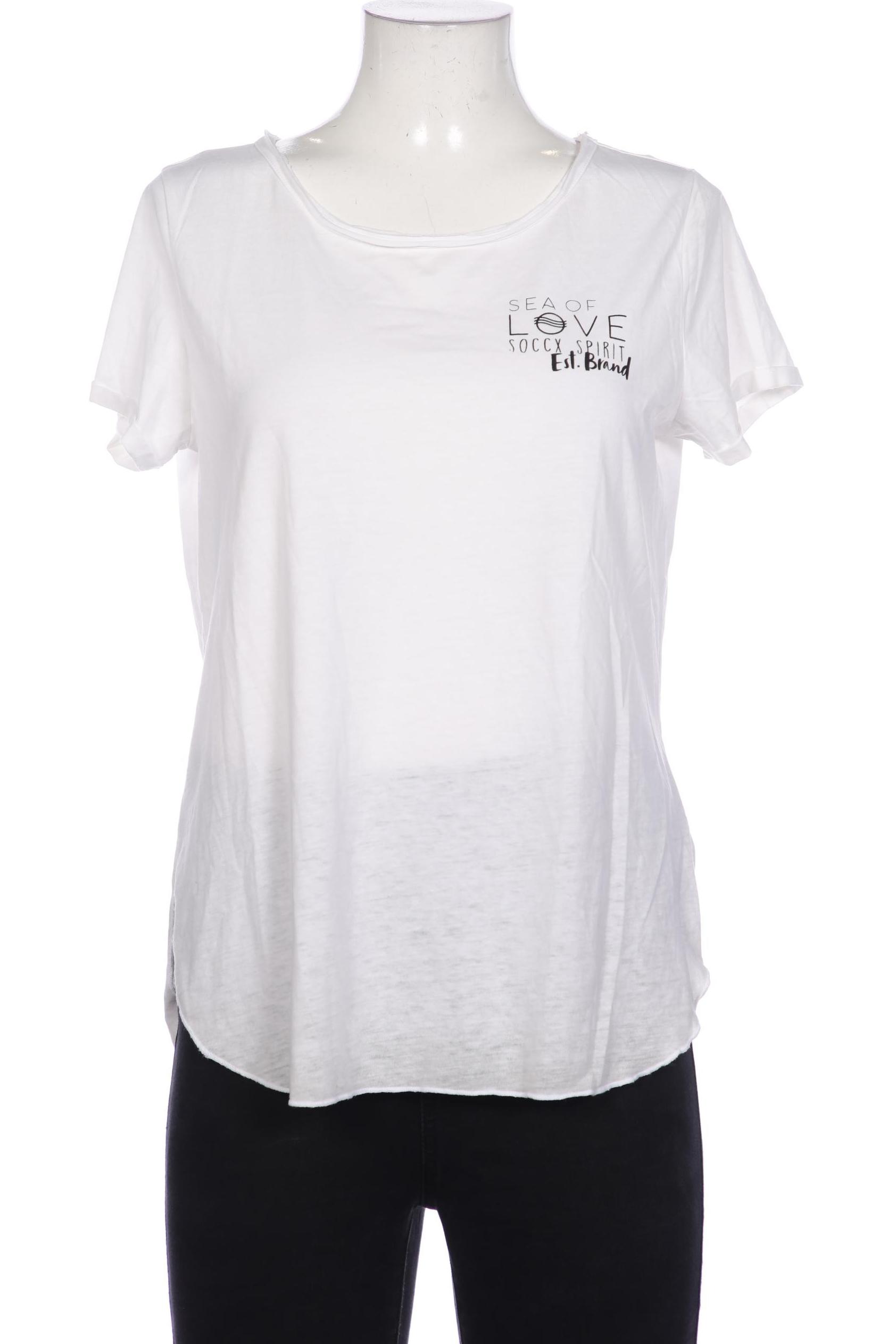 

SOCCX Damen T-Shirt, weiß