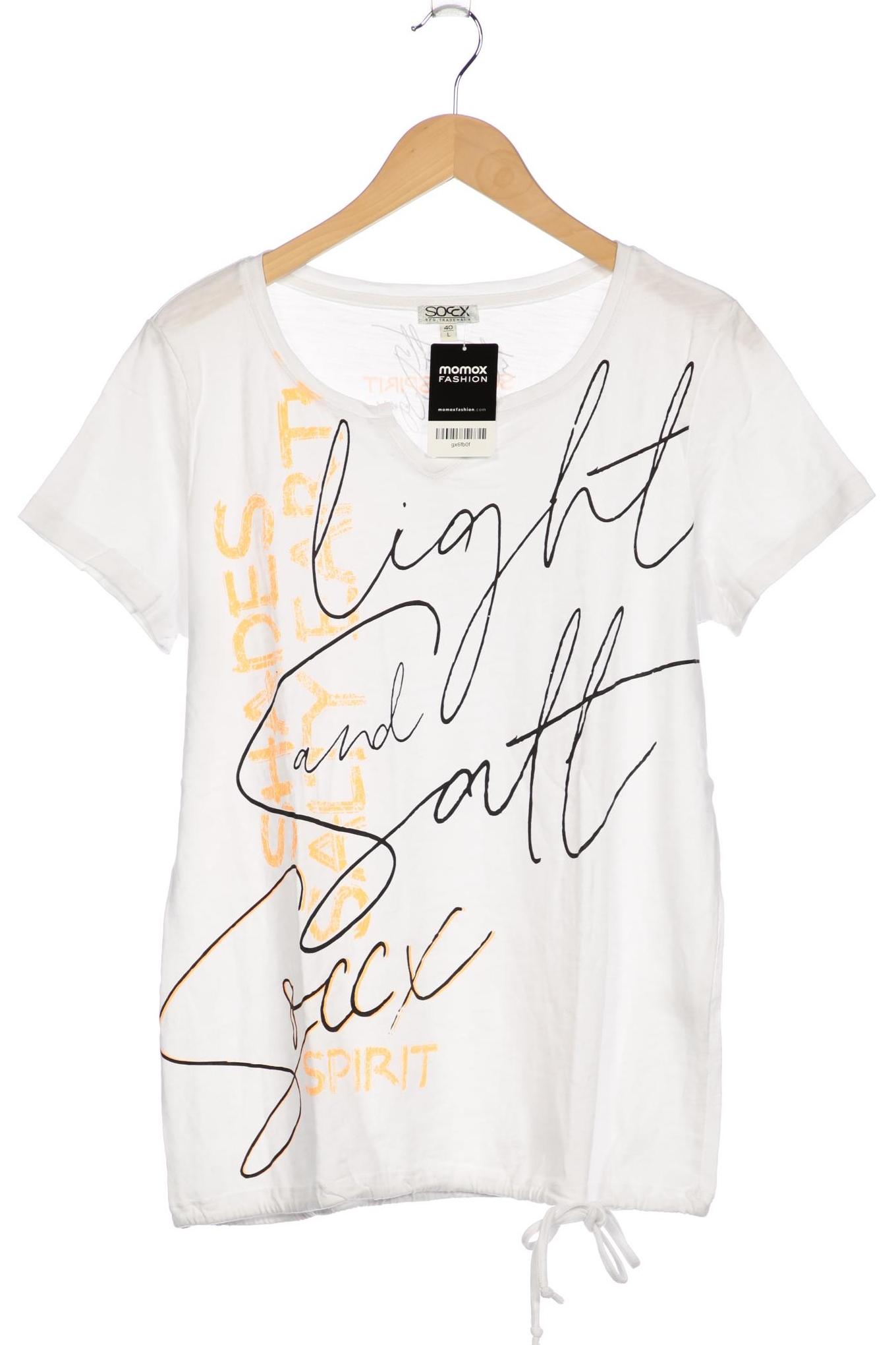 

Soccx Damen T-Shirt, weiß, Gr. 40