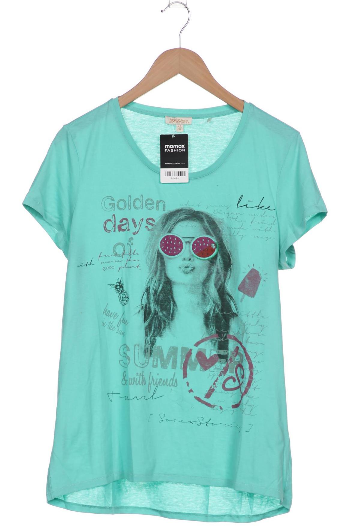 

SOCCX Damen T-Shirt, türkis