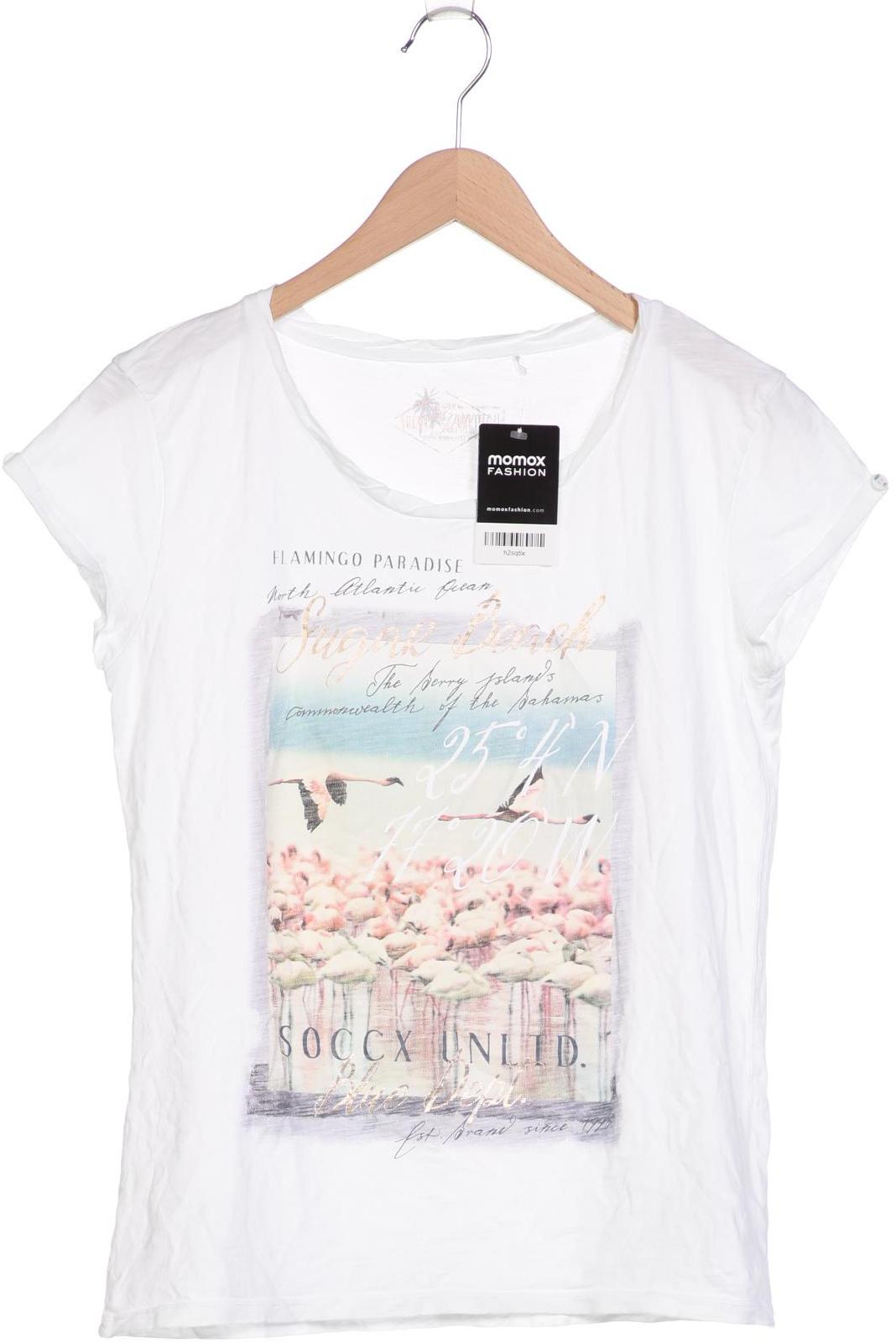 

Soccx Damen T-Shirt, weiß, Gr. 38