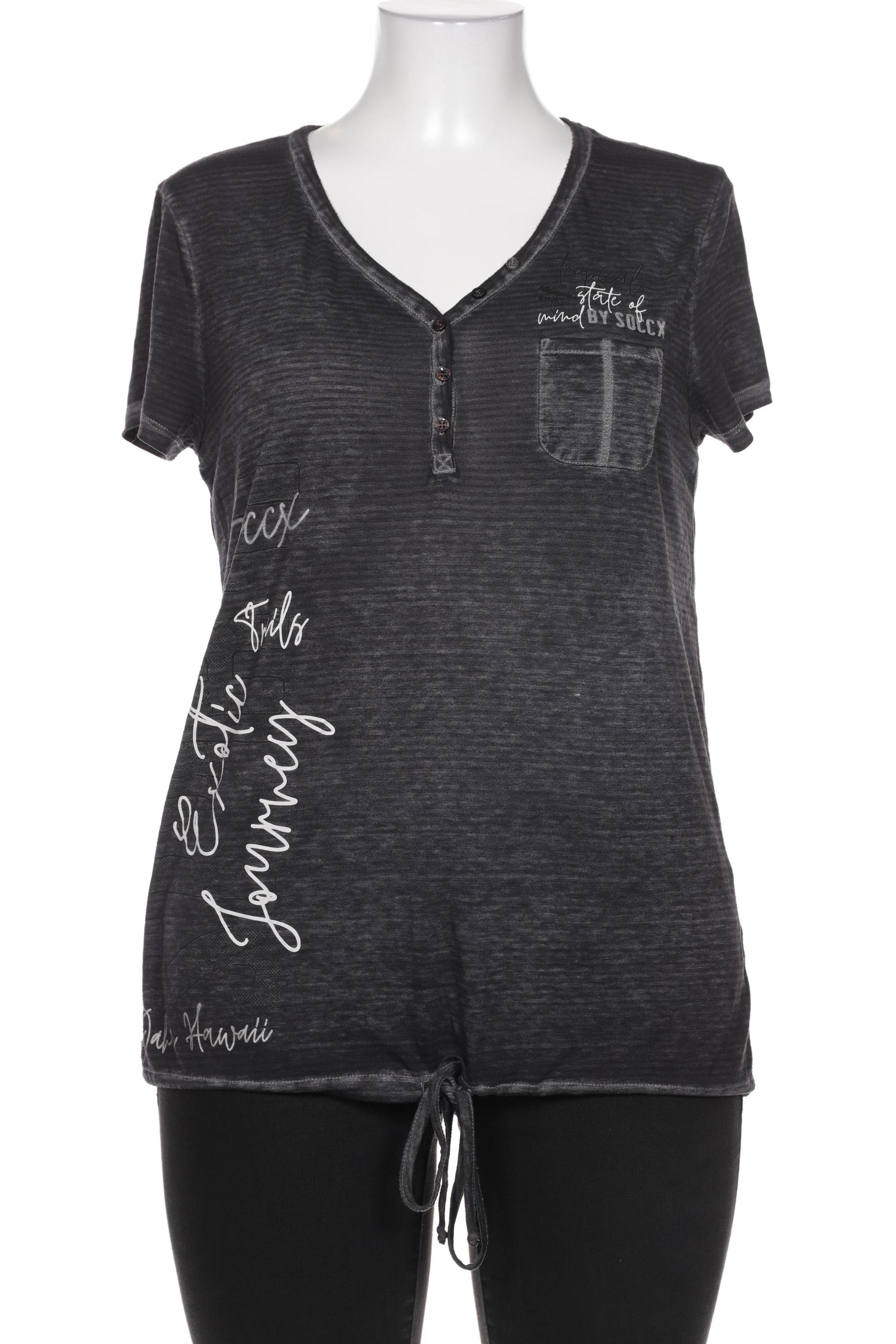 

Soccx Damen T-Shirt, grau, Gr. 40