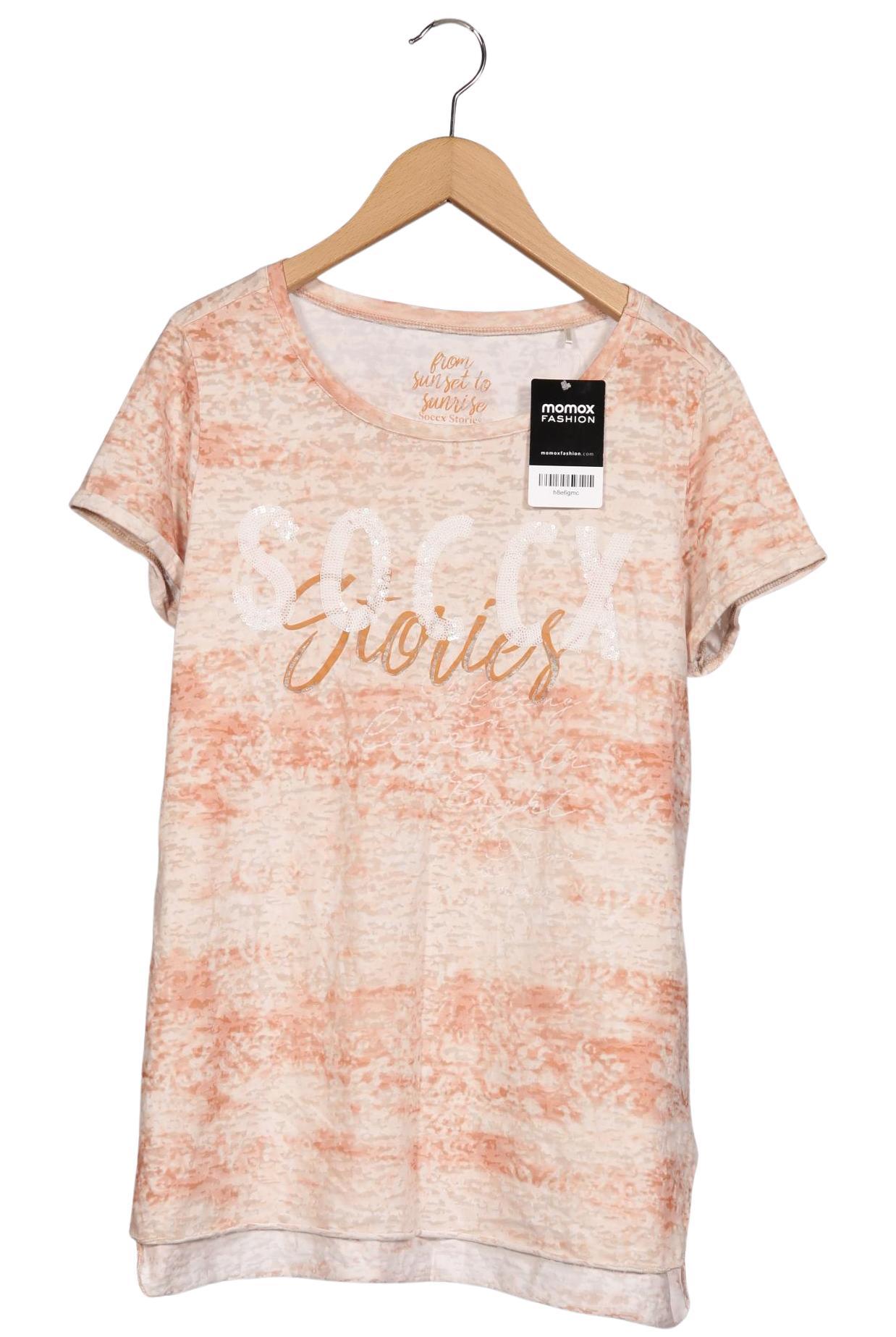 

Soccx Damen T-Shirt, beige, Gr. 38