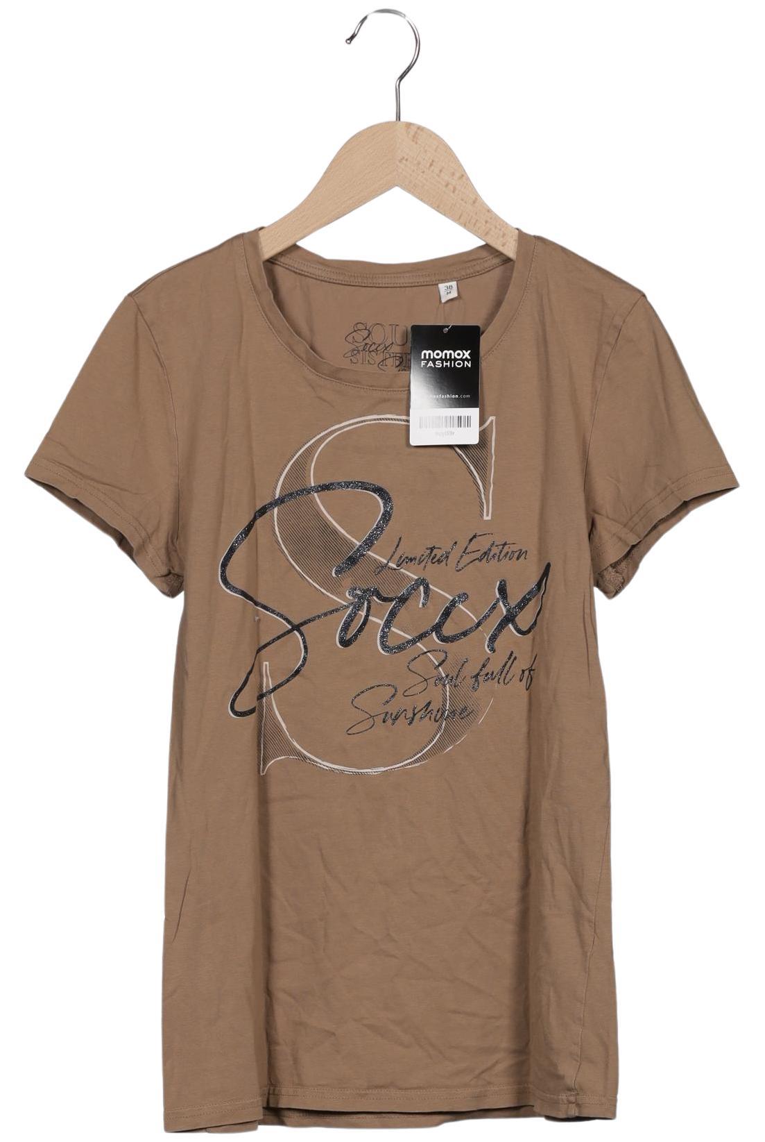 

Soccx Damen T-Shirt, braun, Gr. 38