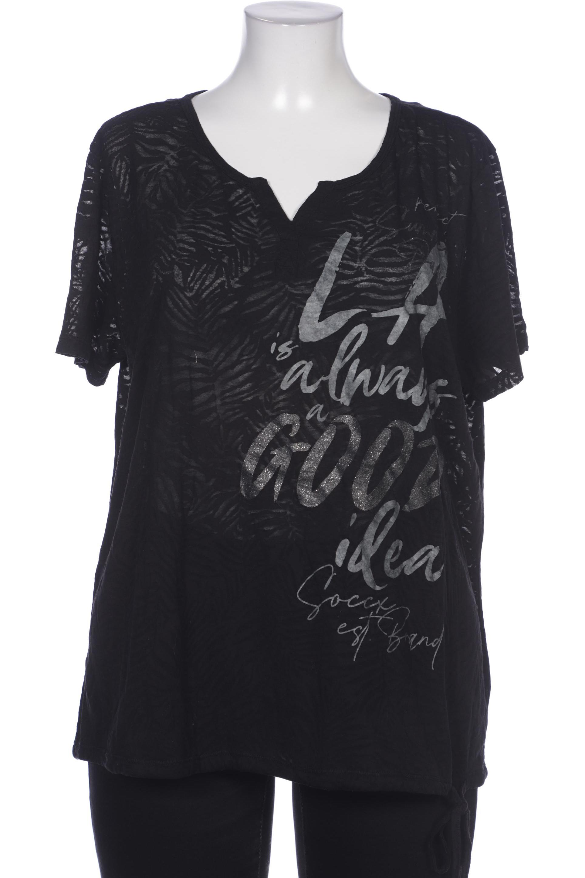 

Soccx Damen T-Shirt, schwarz, Gr. 48