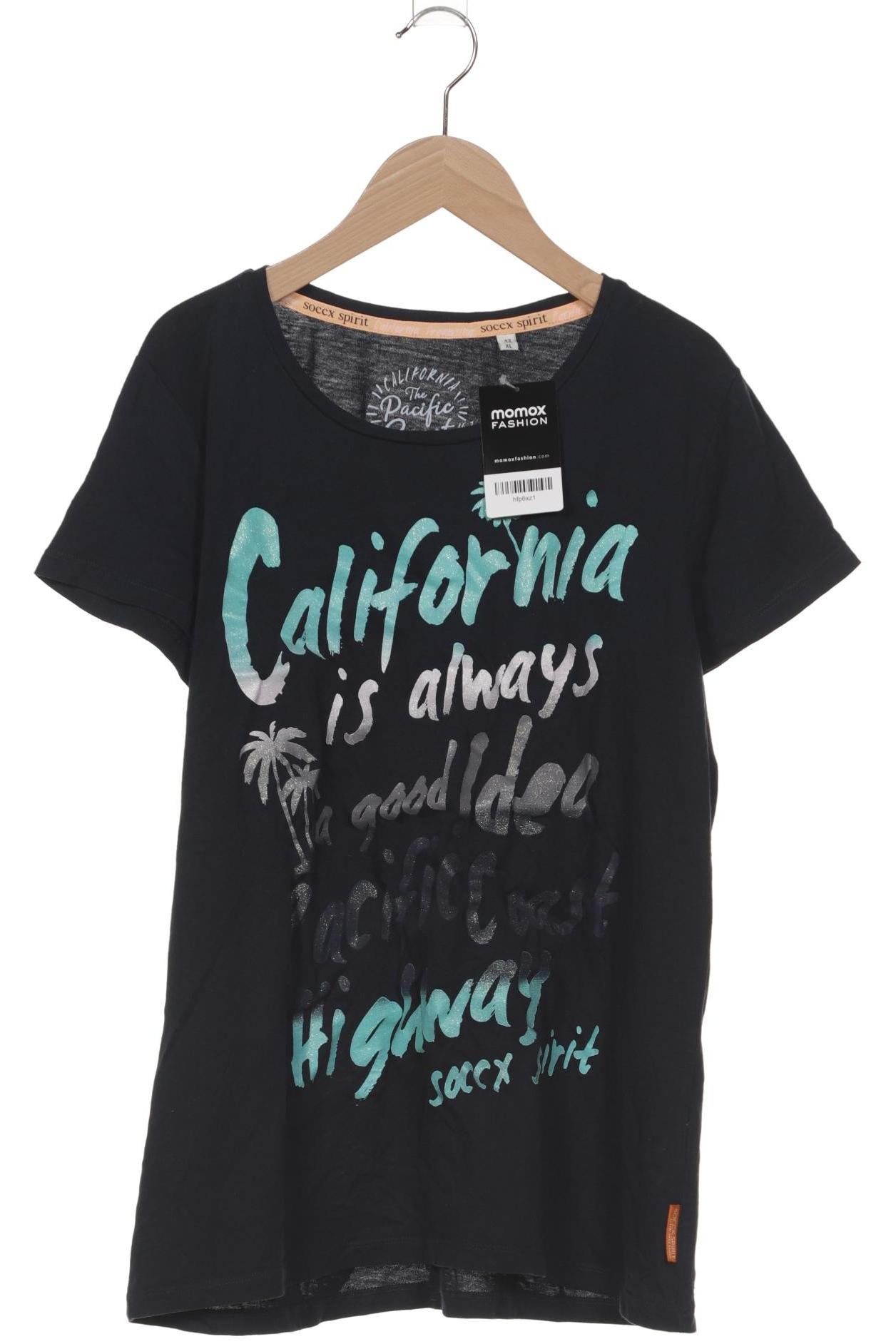 

Soccx Damen T-Shirt, marineblau, Gr. 42