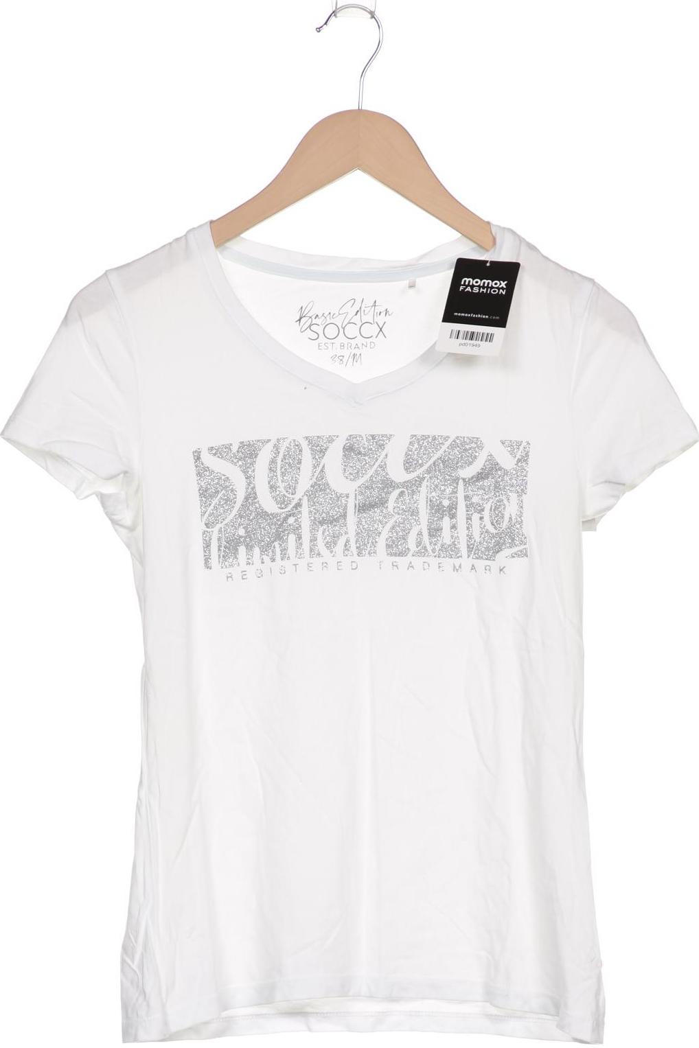 

Soccx Damen T-Shirt, weiß, Gr. 38