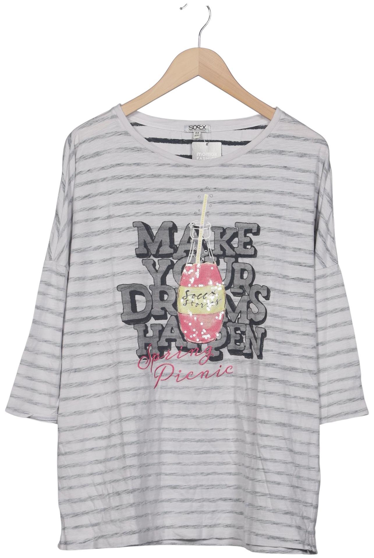 

Soccx Damen T-Shirt, grau, Gr. 44