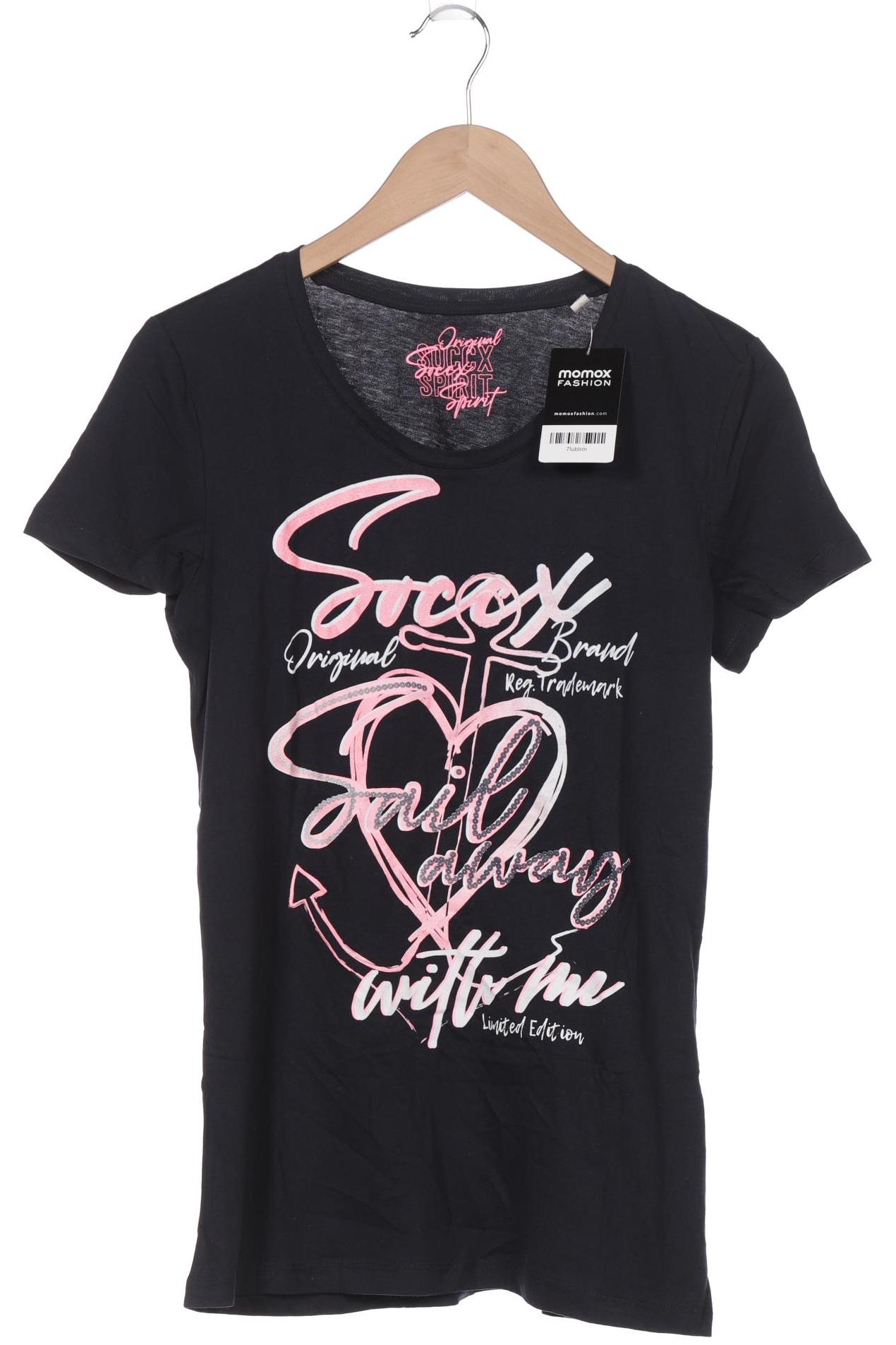 

Soccx Damen T-Shirt, marineblau, Gr. 38