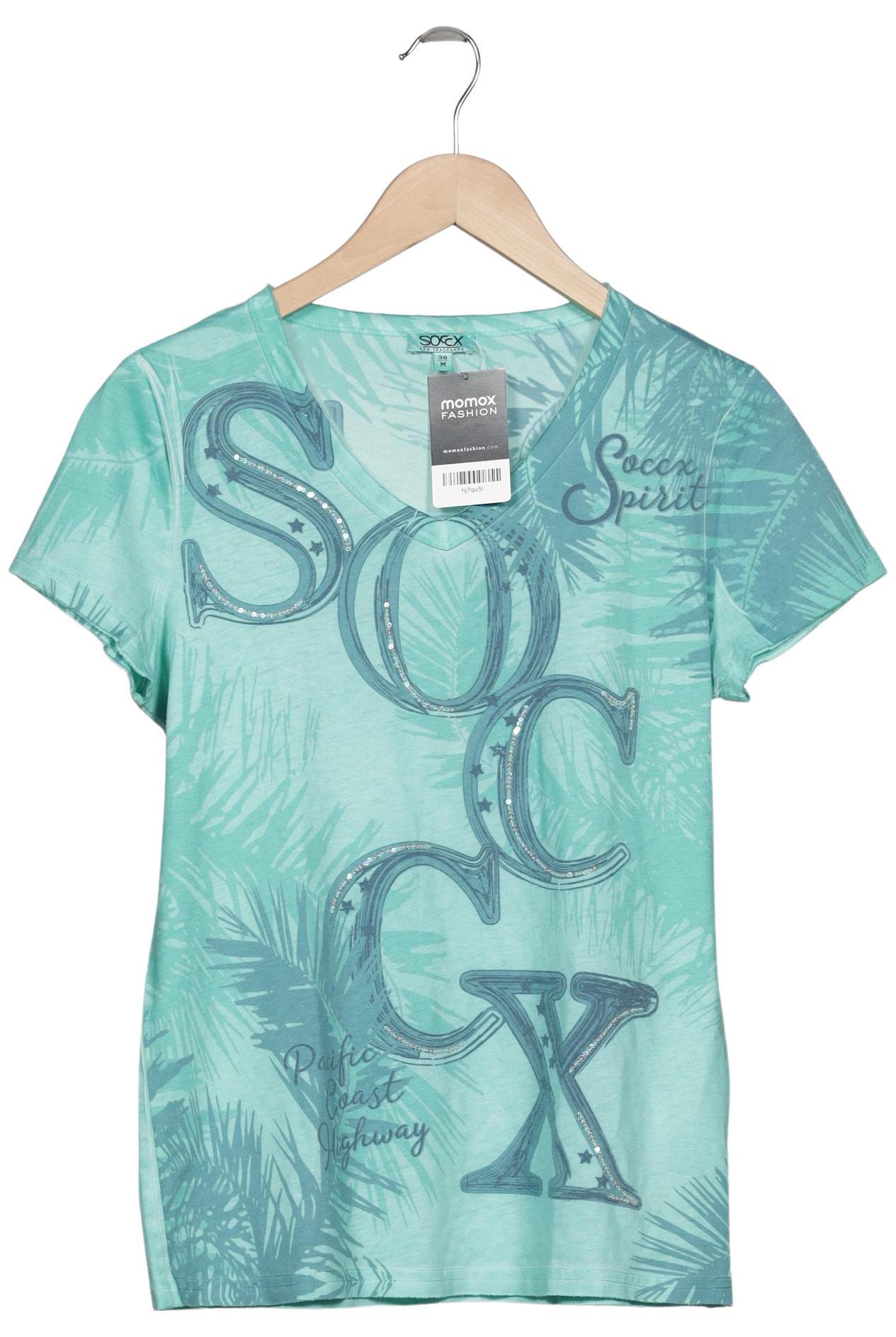 

Soccx Damen T-Shirt, türkis, Gr. 38