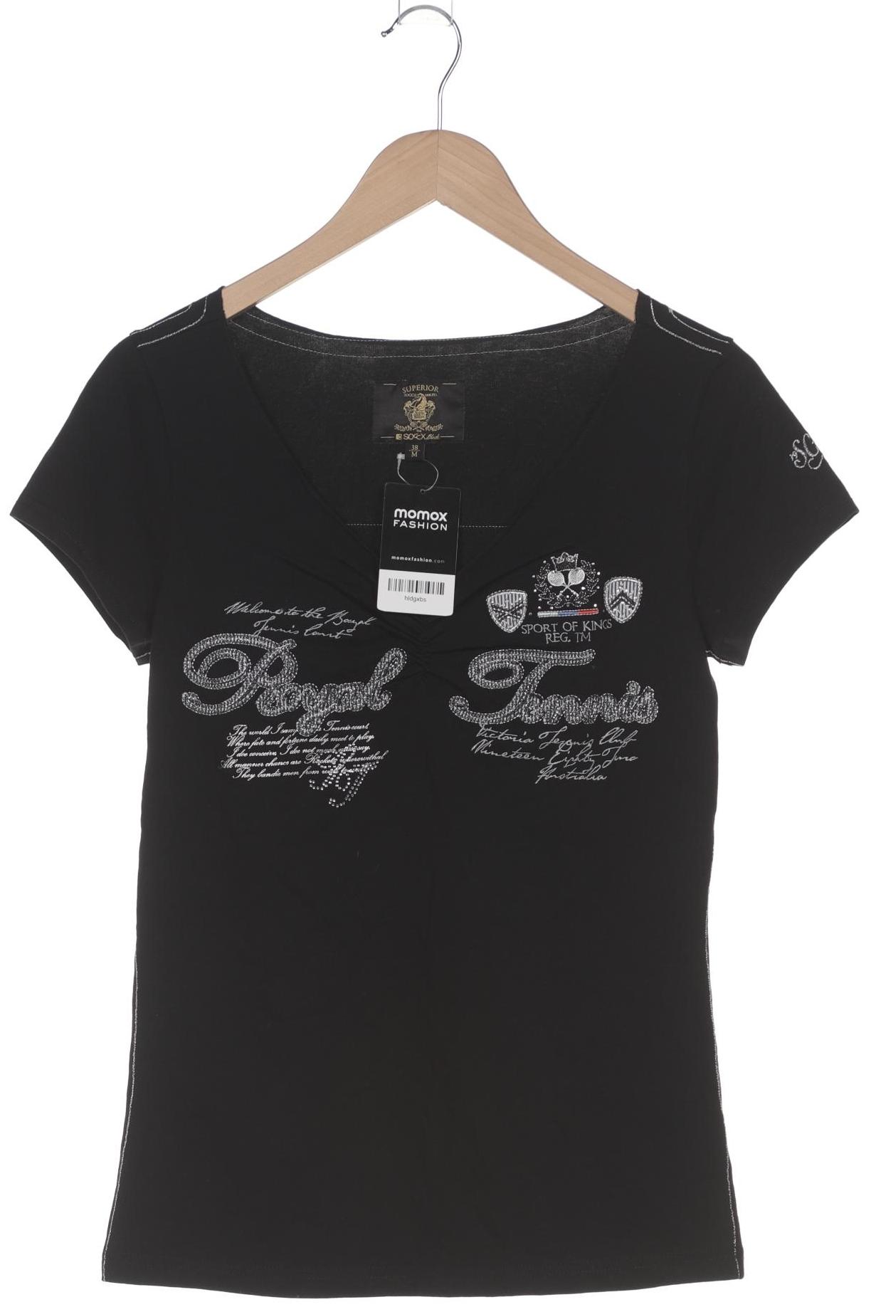 

Soccx Damen T-Shirt, schwarz, Gr. 38