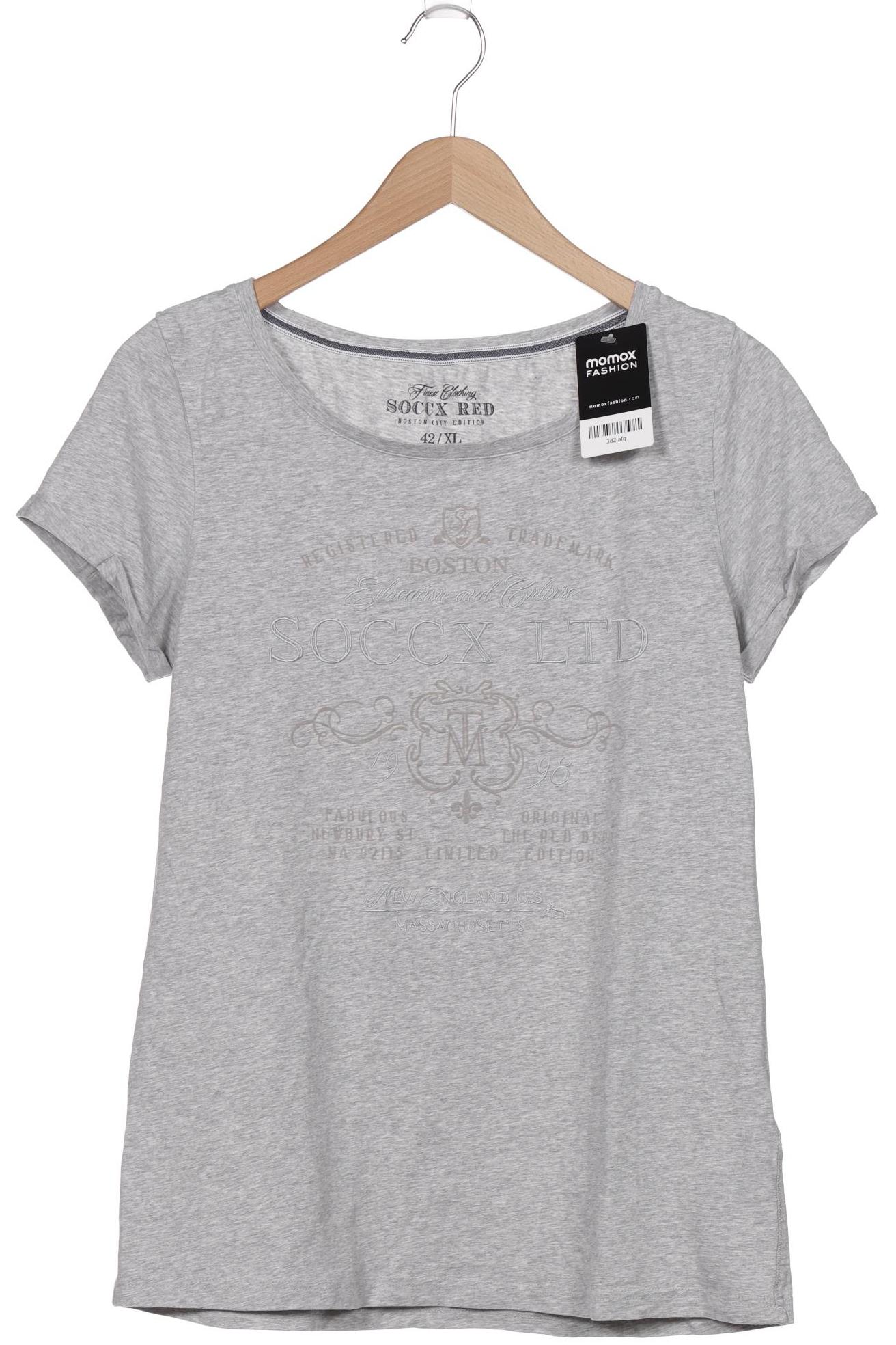 

Soccx Damen T-Shirt, grau, Gr. 42