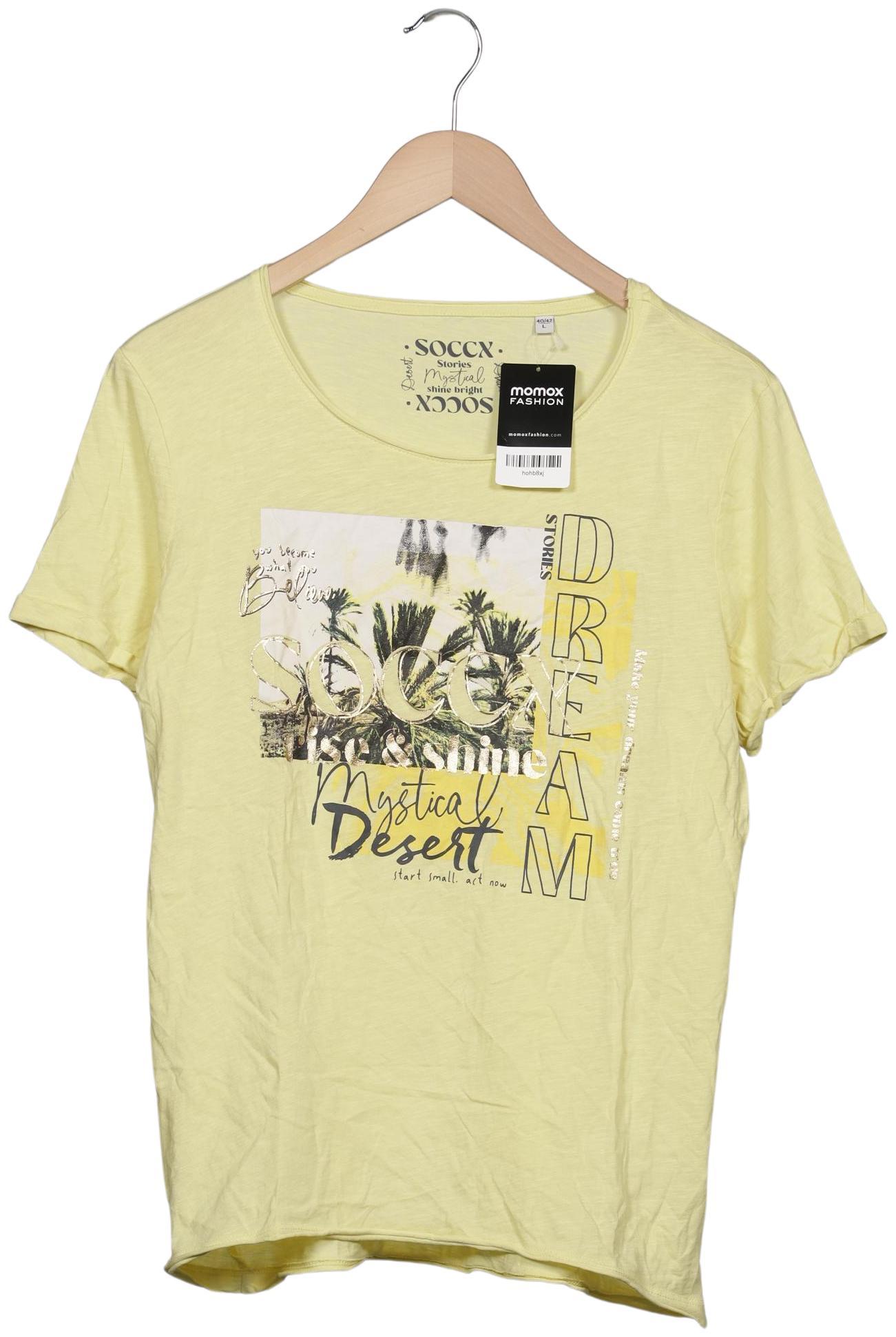 

Soccx Damen T-Shirt, gelb, Gr. 42