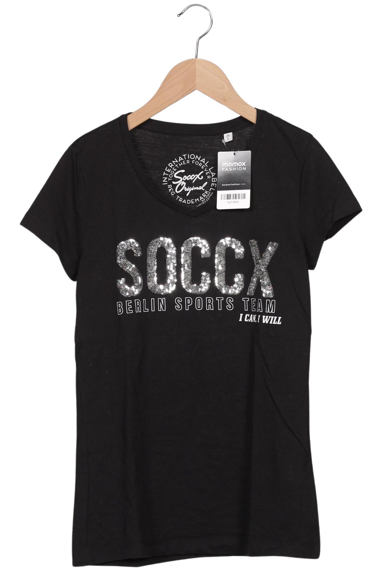 

Soccx Damen T-Shirt, schwarz, Gr. 36