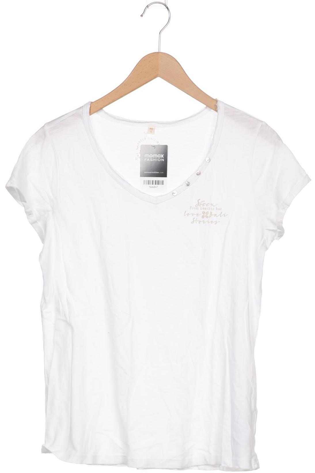 

Soccx Damen T-Shirt, weiß, Gr. 40