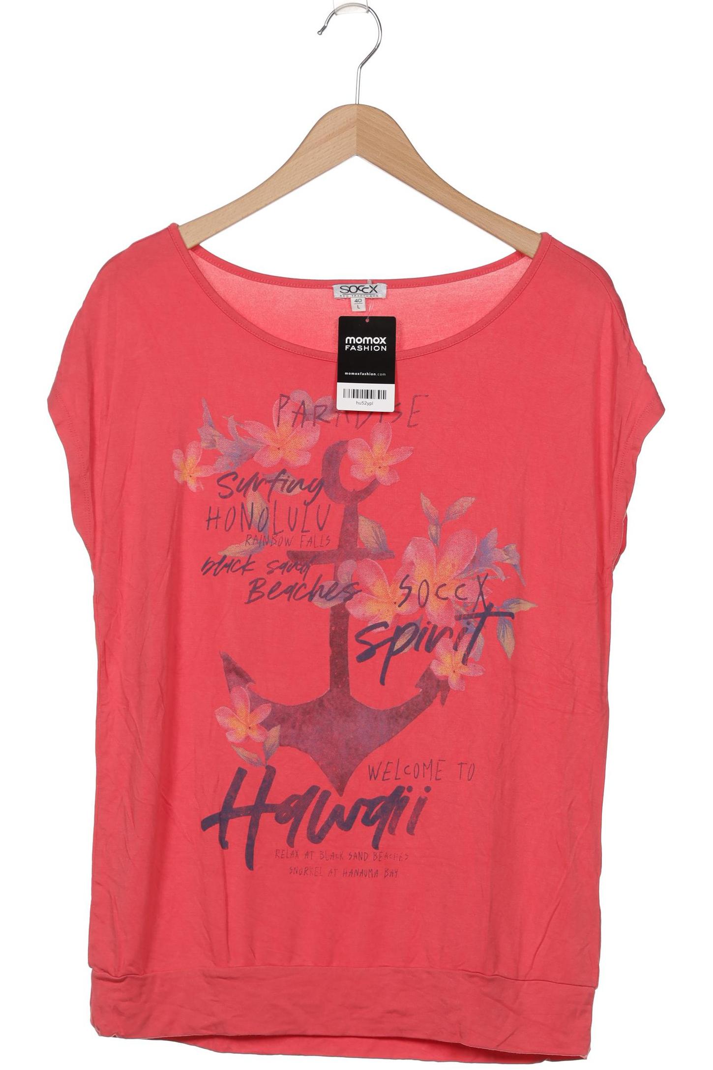 

Soccx Damen T-Shirt, pink, Gr. 40