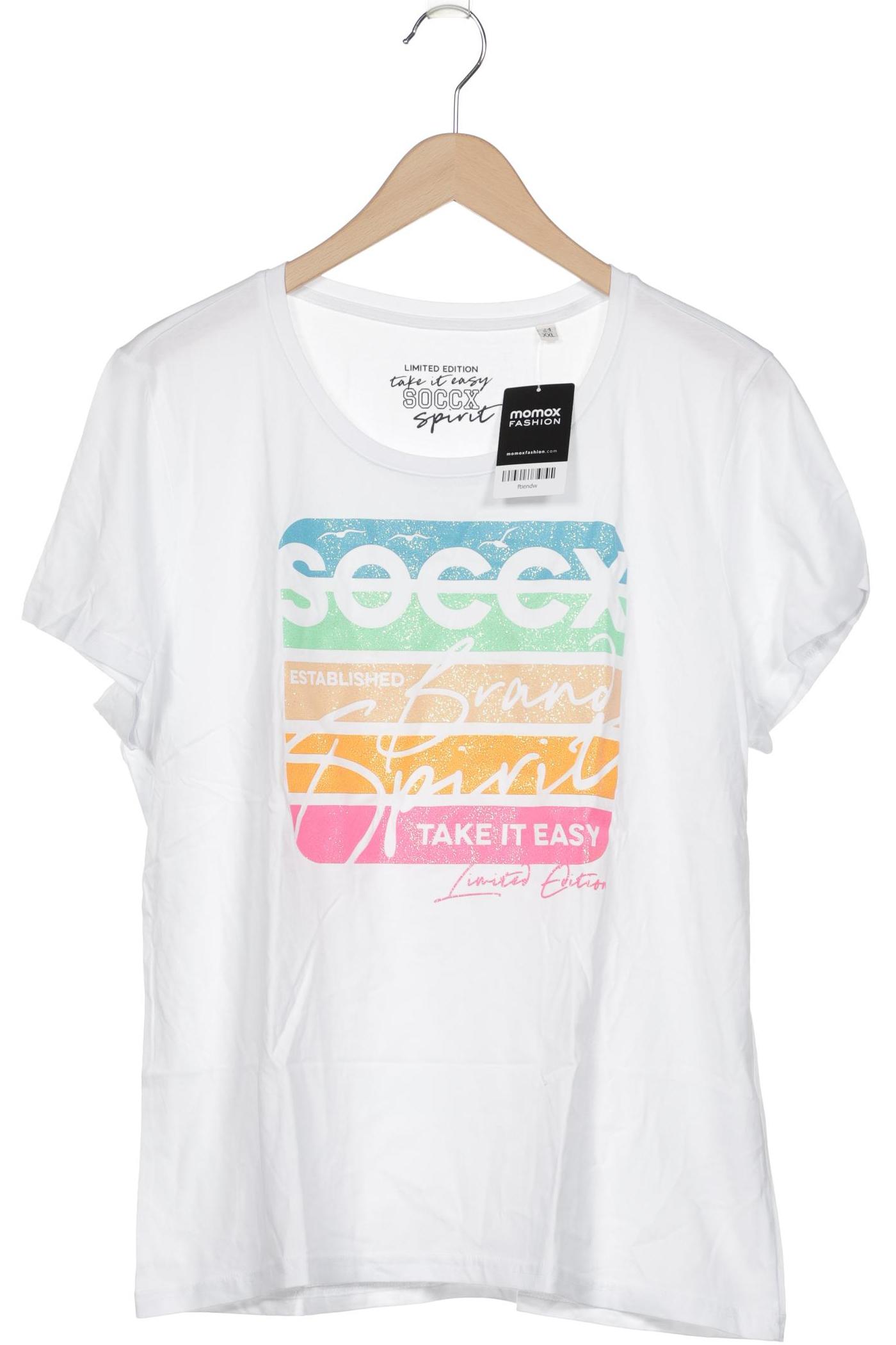 

Soccx Damen T-Shirt, weiß, Gr. 44