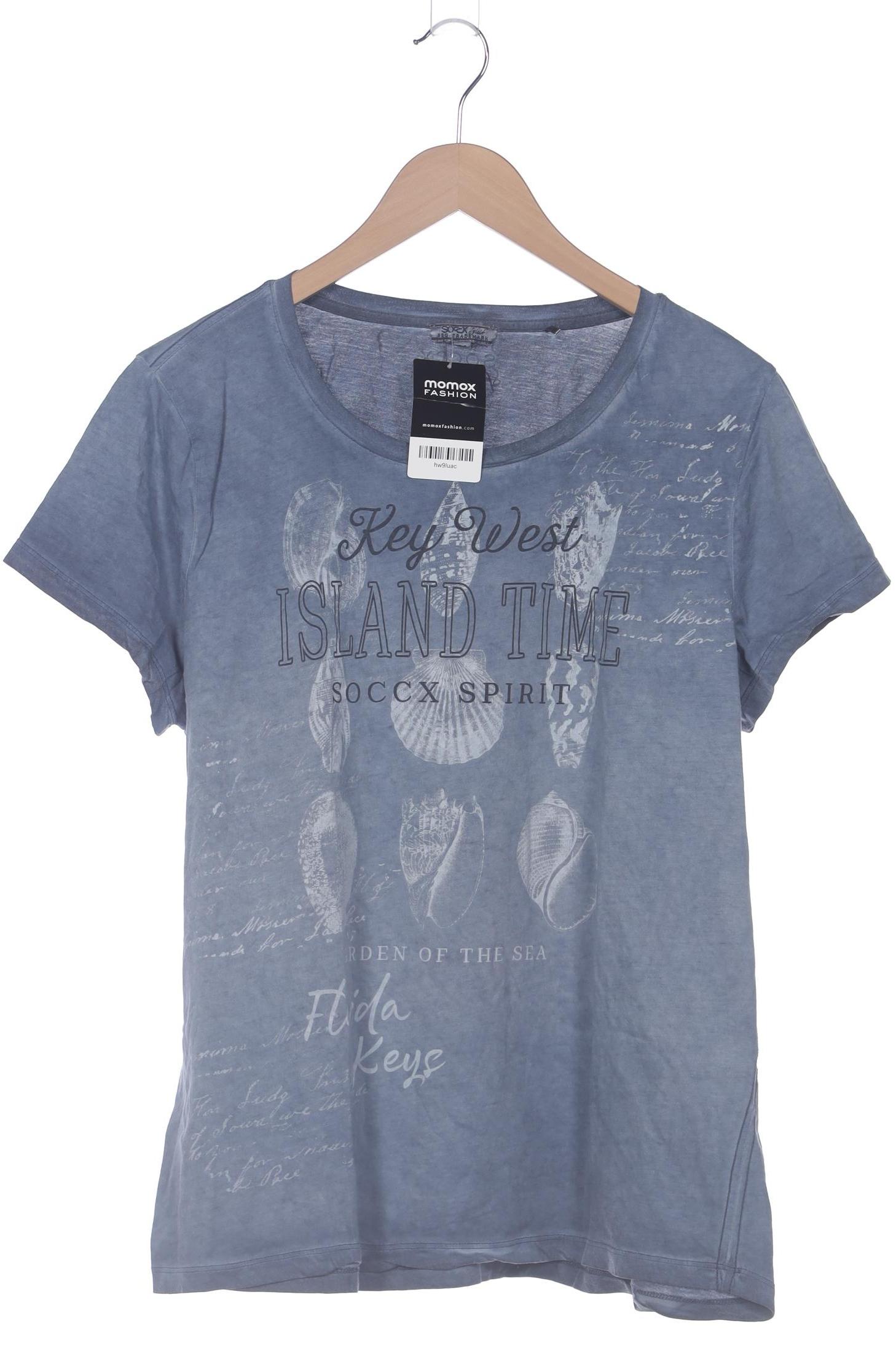 

Soccx Damen T-Shirt, blau, Gr. 44