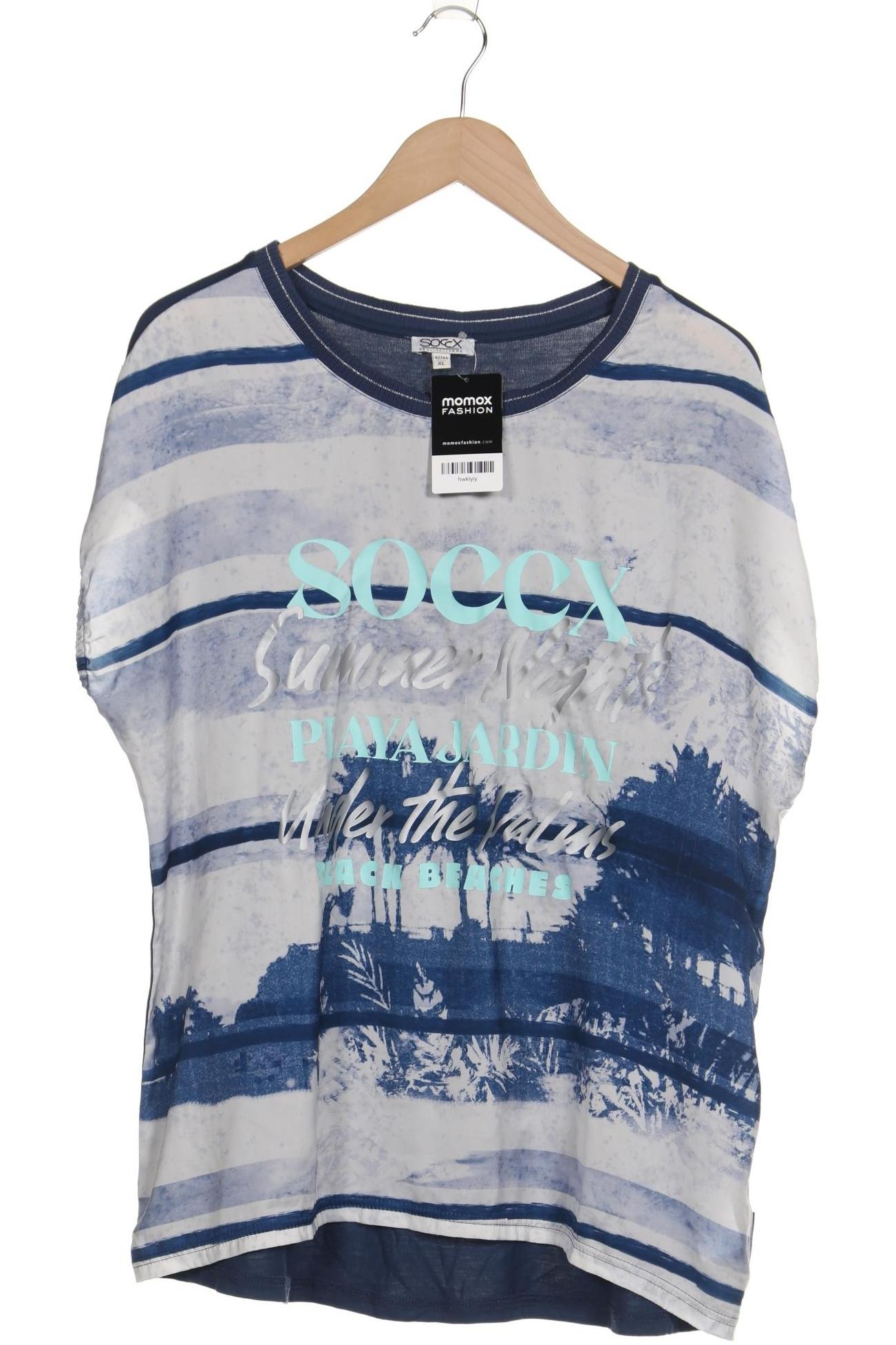 

Soccx Damen T-Shirt, marineblau, Gr. 44
