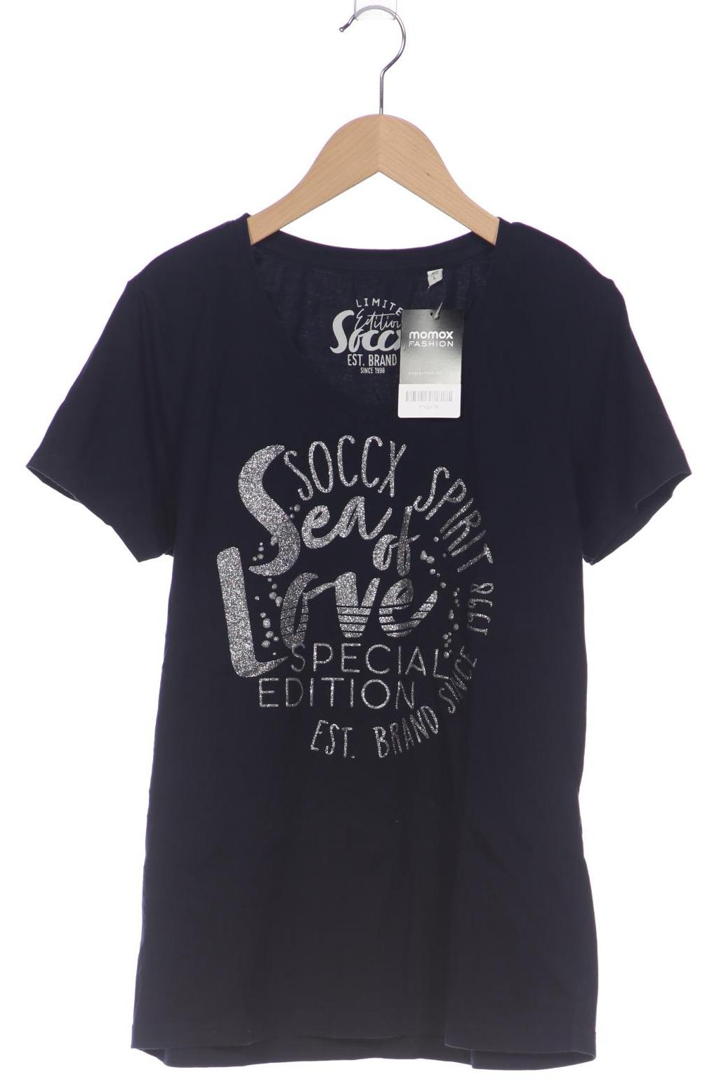 

Soccx Damen T-Shirt, marineblau, Gr. 40