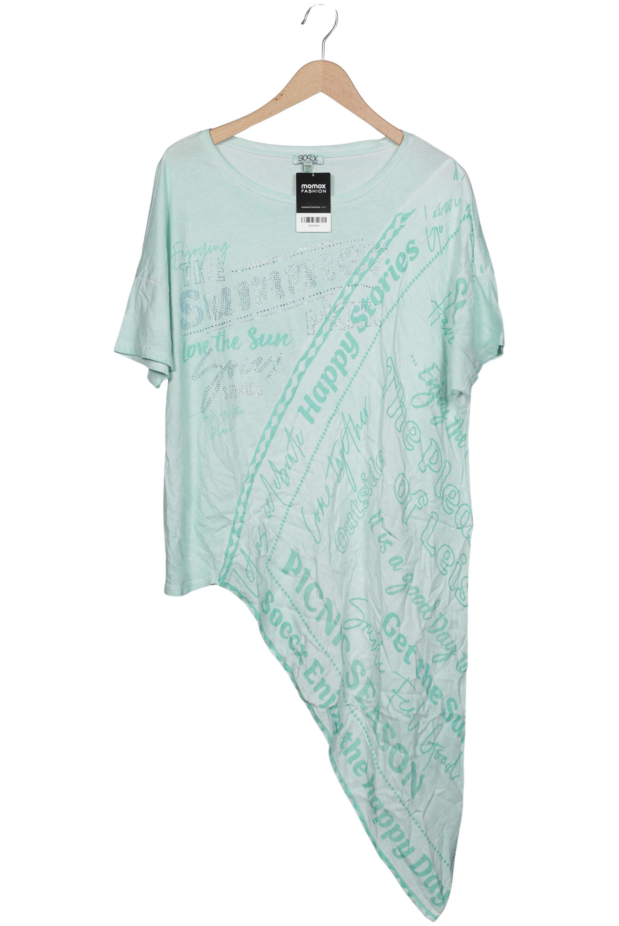 

Soccx Damen T-Shirt, hellgrün, Gr. 42