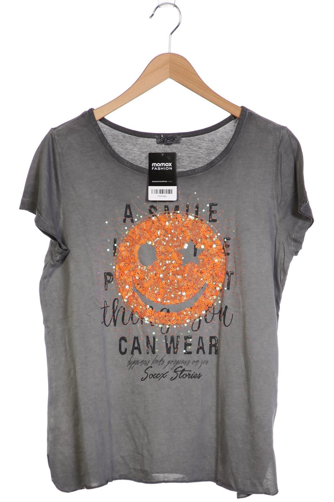 

Soccx Damen T-Shirt, grau, Gr. 40