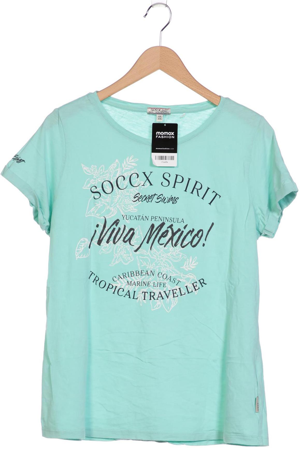 

Soccx Damen T-Shirt, türkis, Gr. 44