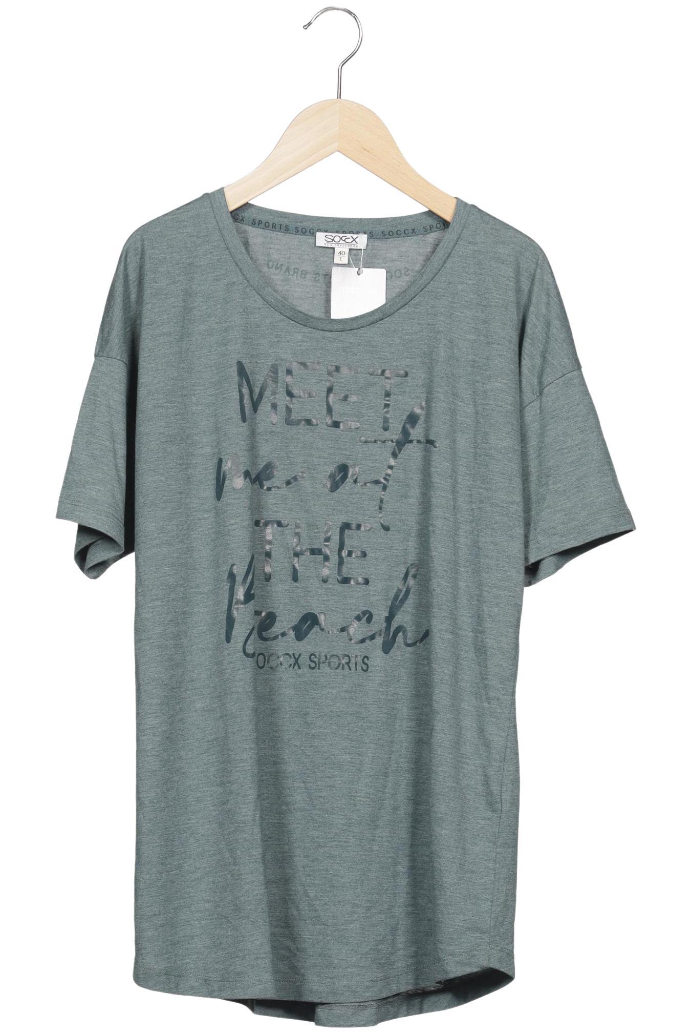 

Soccx Damen T-Shirt, grün, Gr. 40