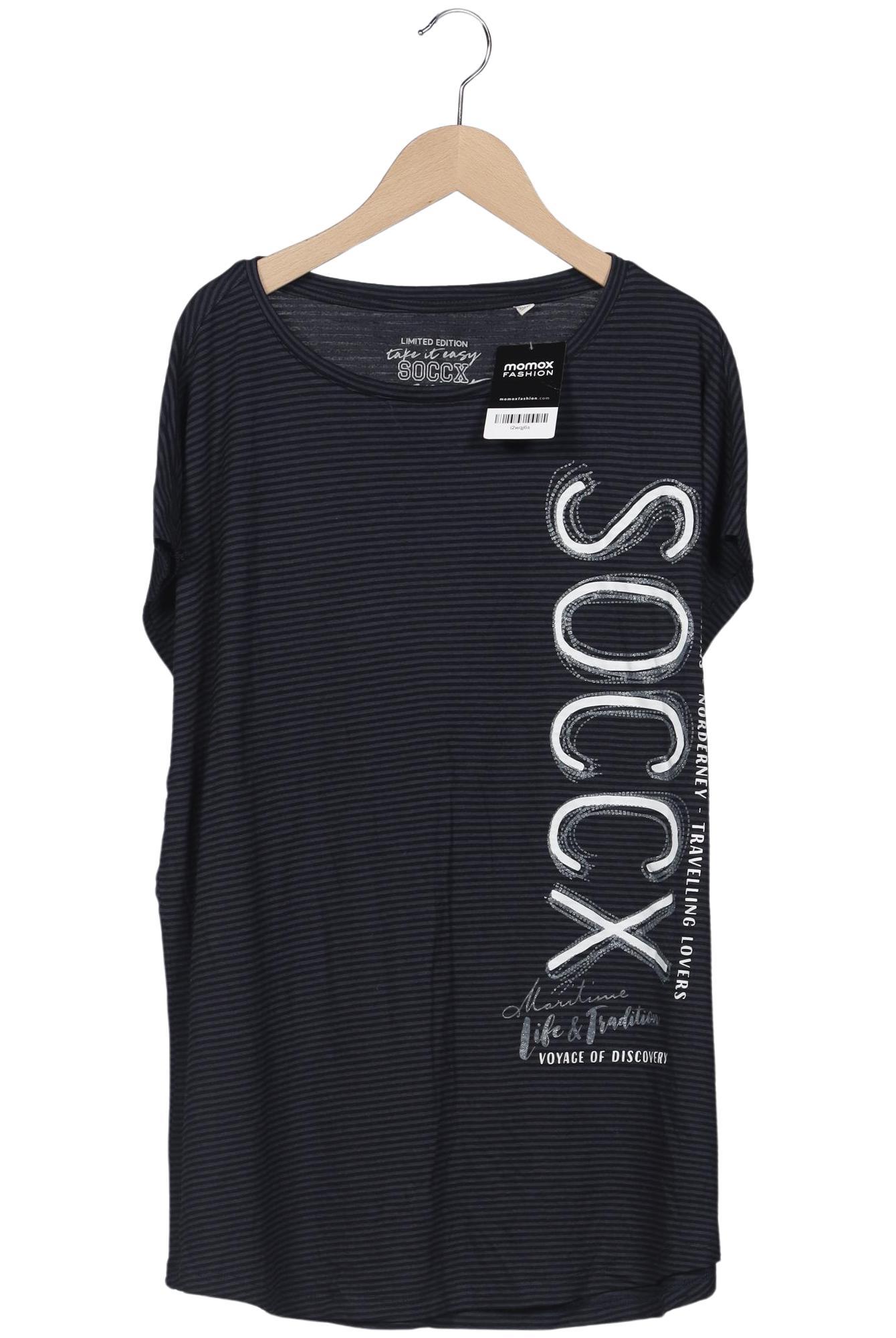 

Soccx Damen T-Shirt, marineblau, Gr. 46