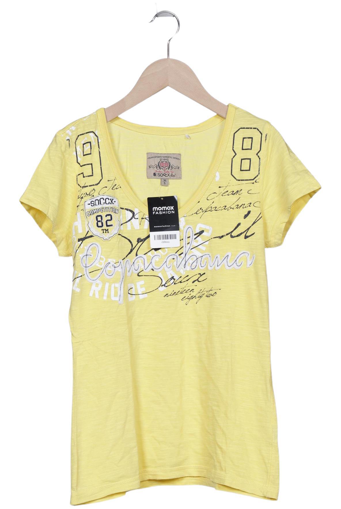 

Soccx Damen T-Shirt, gelb, Gr. 36
