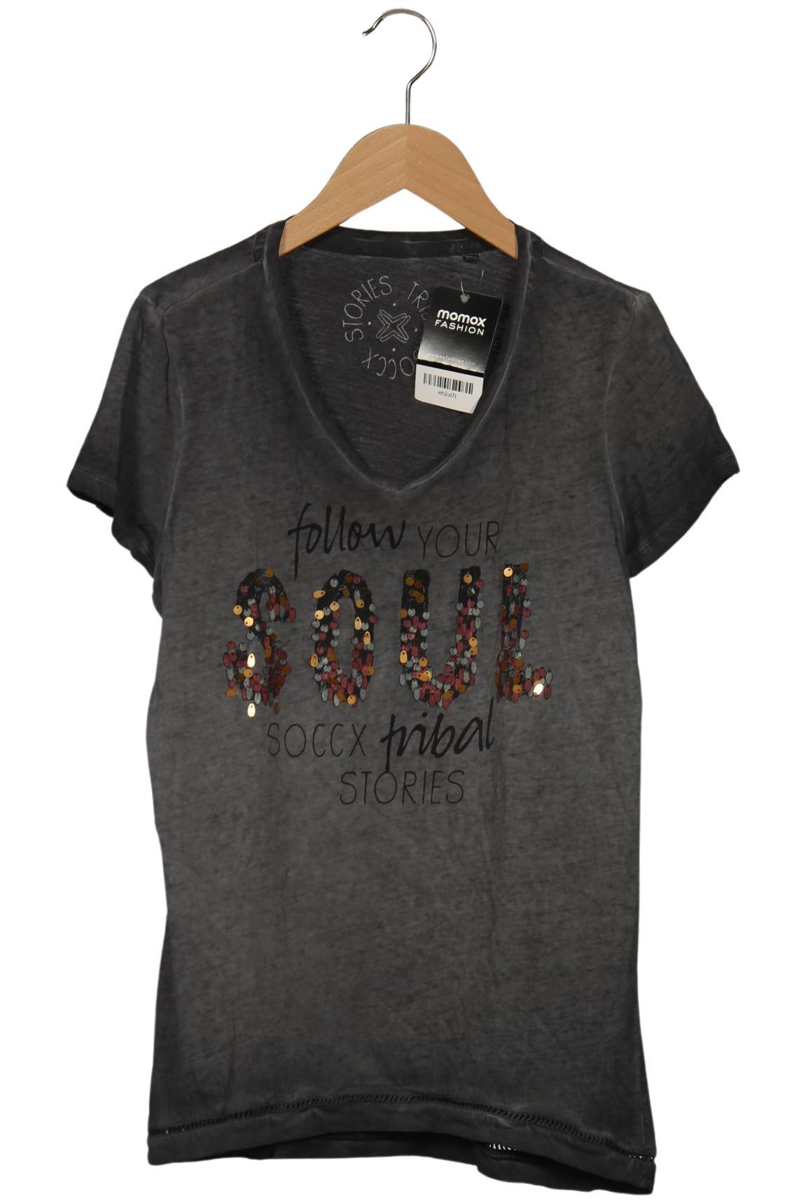 

Soccx Damen T-Shirt, grau, Gr. 36