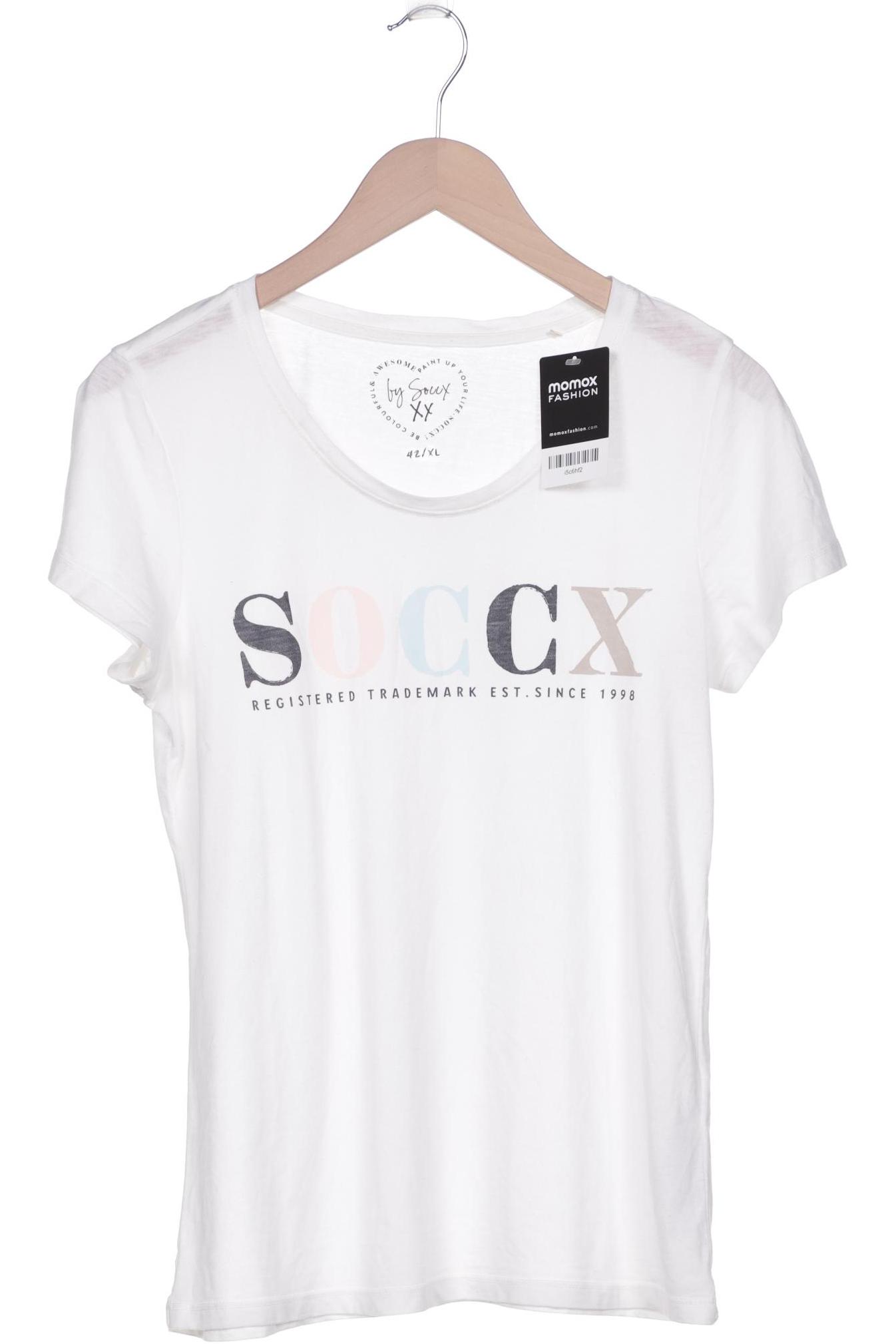 

SOCCX Damen T-Shirt, weiß