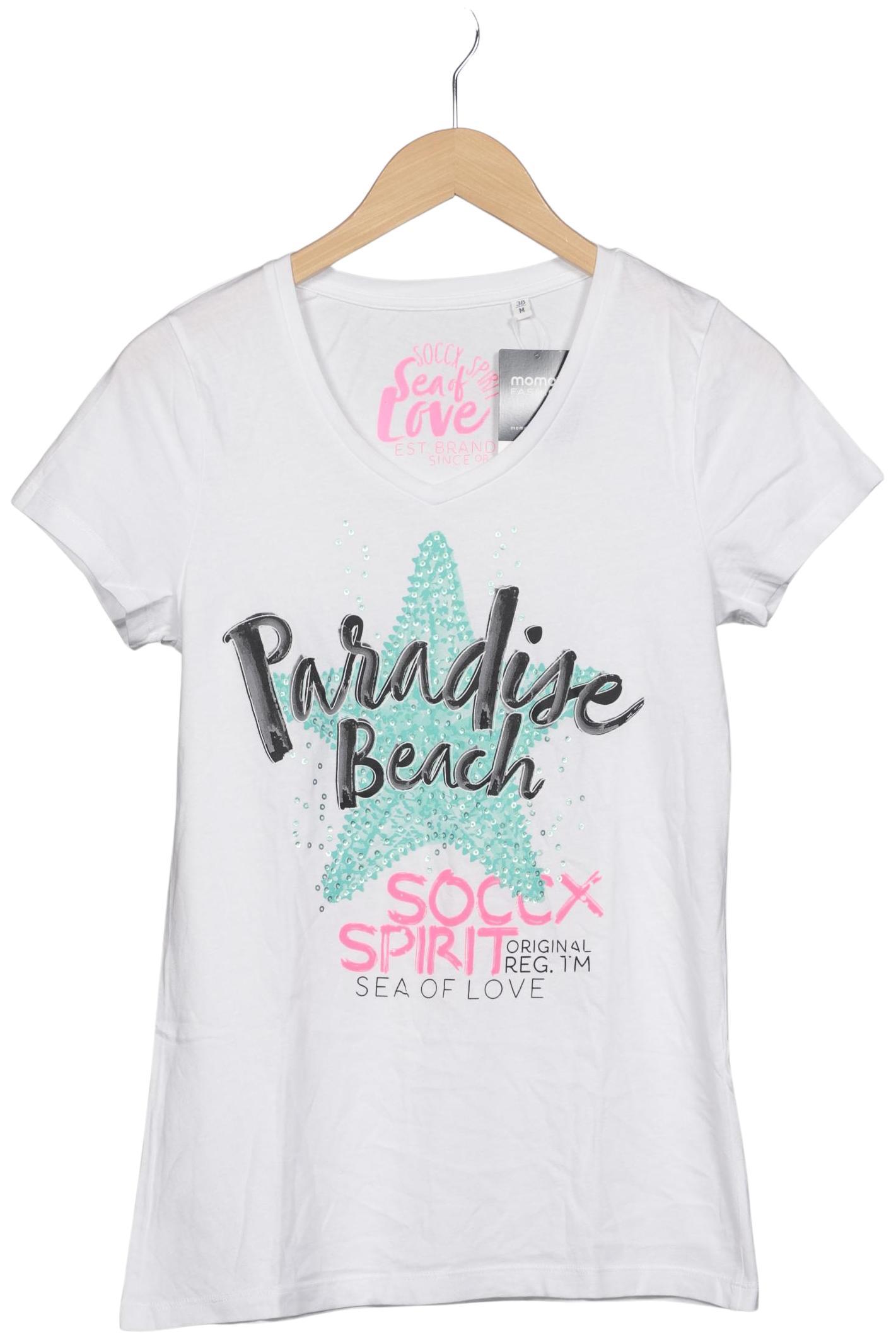 

Soccx Damen T-Shirt, weiß, Gr. 38