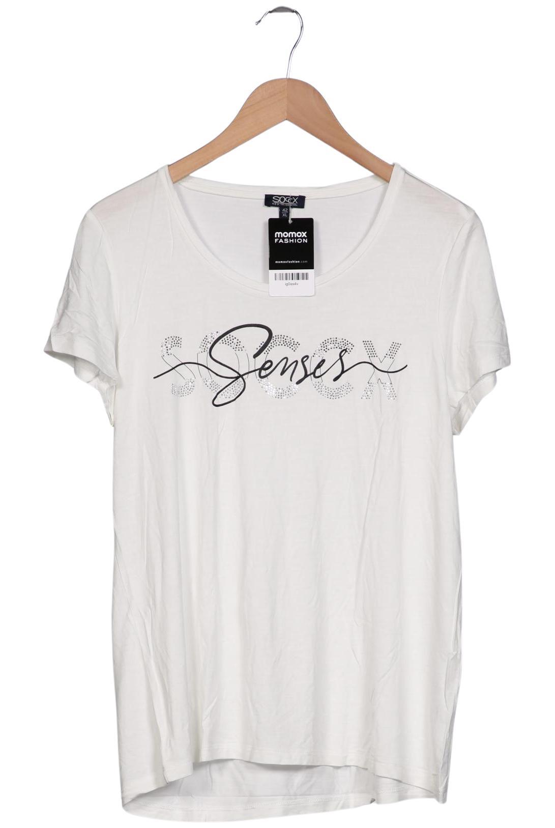 

Soccx Damen T-Shirt, weiß, Gr. 42
