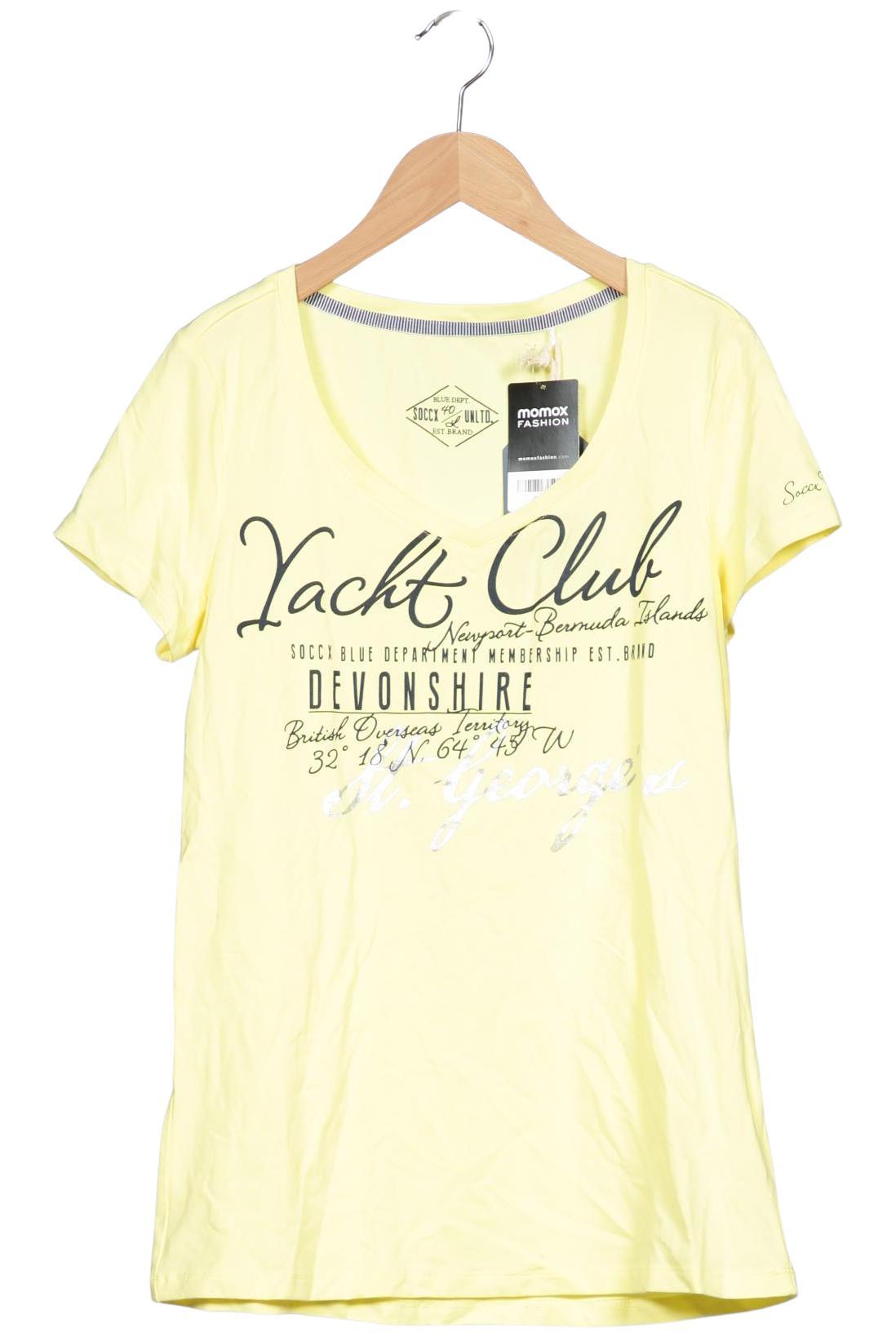 

Soccx Damen T-Shirt, gelb, Gr. 40