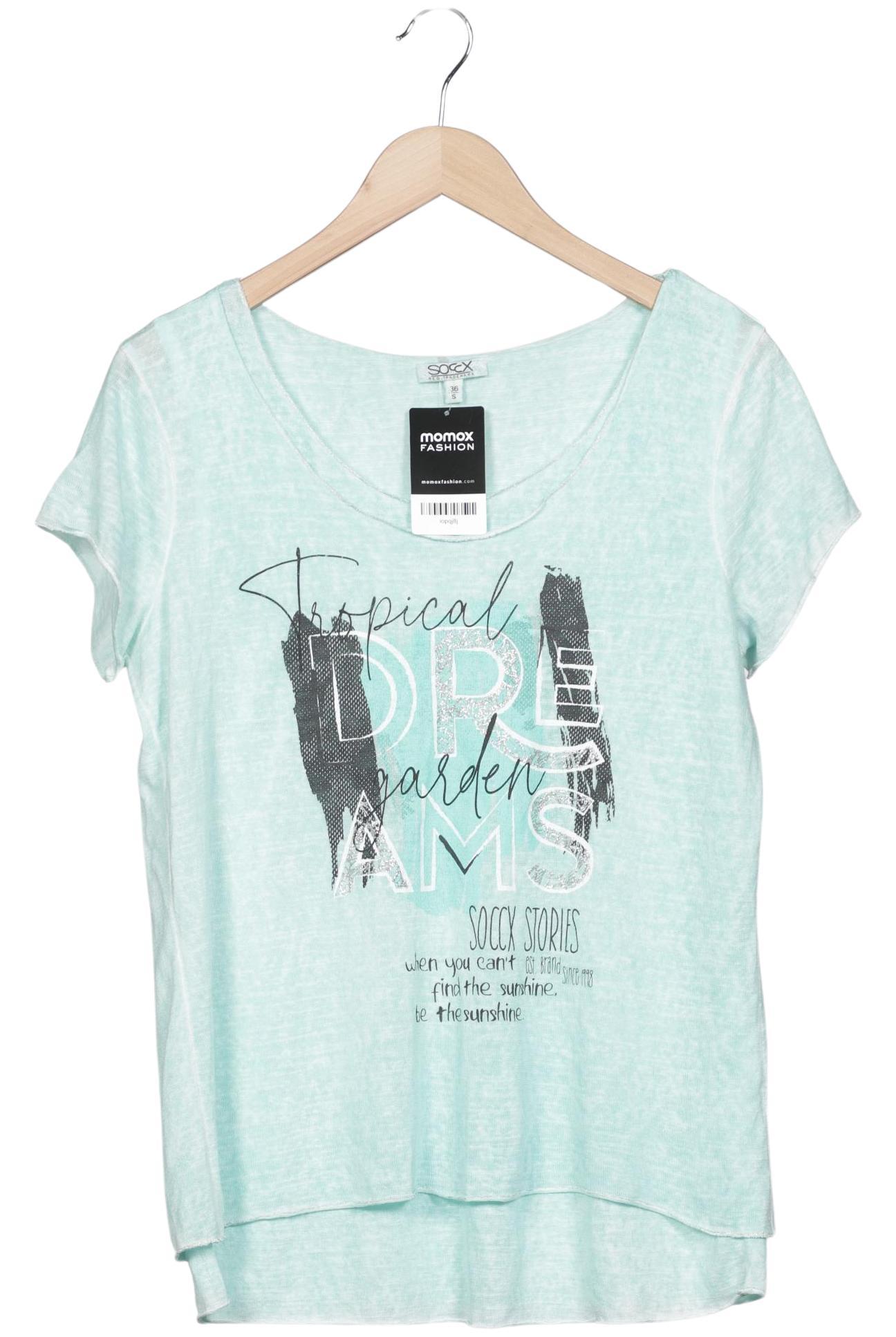 

Soccx Damen T-Shirt, hellgrün, Gr. 36