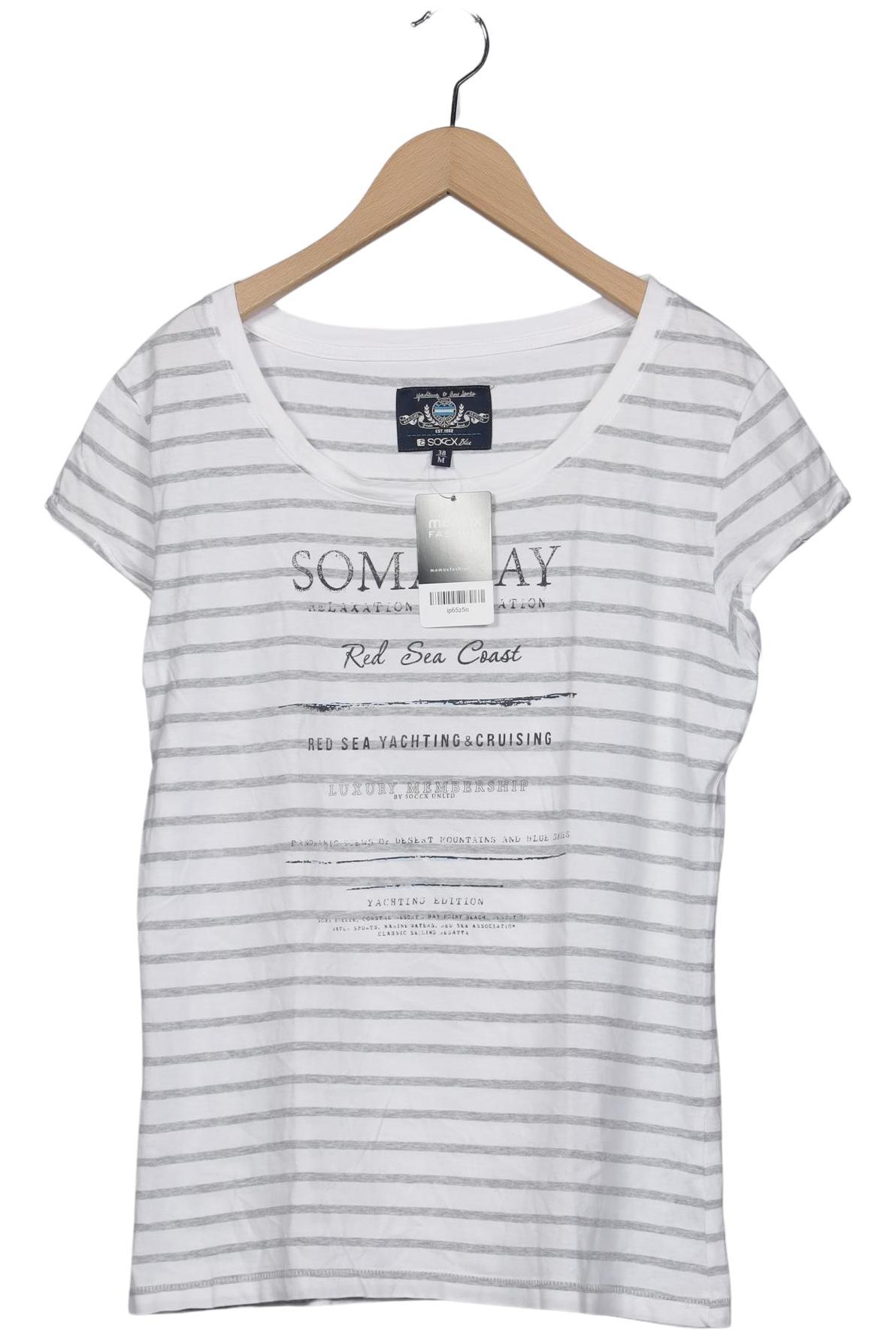 

Soccx Damen T-Shirt, weiß, Gr. 38