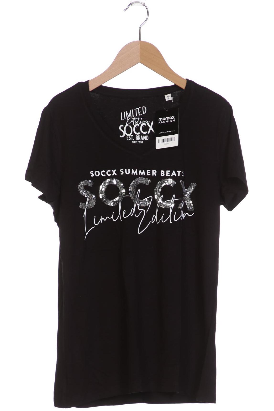 

SOCCX Damen T-Shirt, schwarz