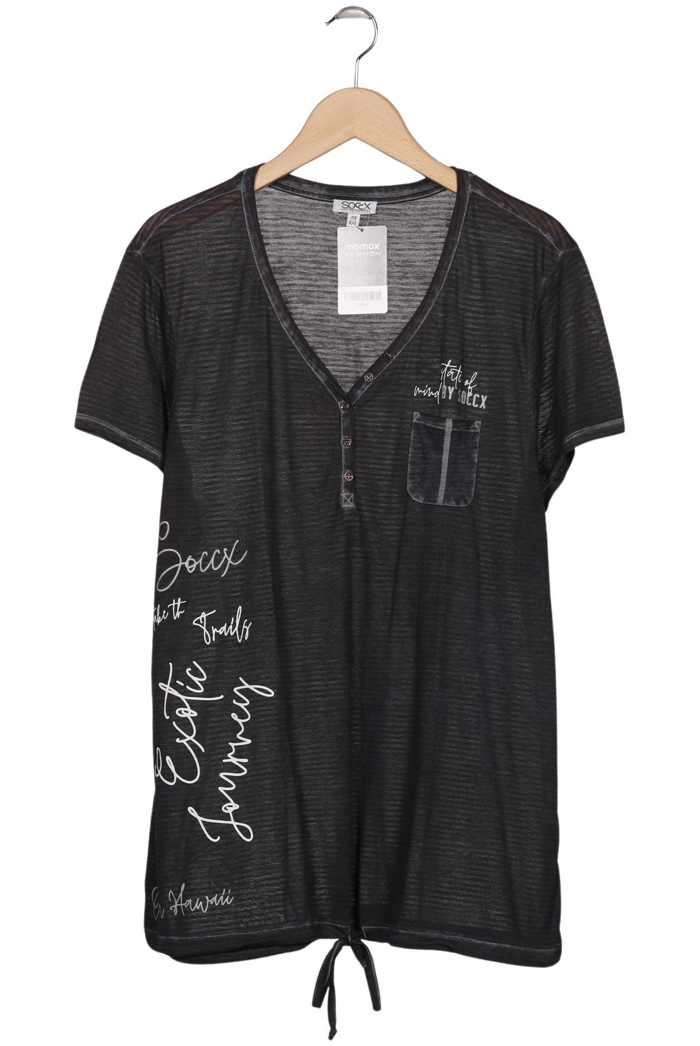 

Soccx Damen T-Shirt, grau, Gr. 44