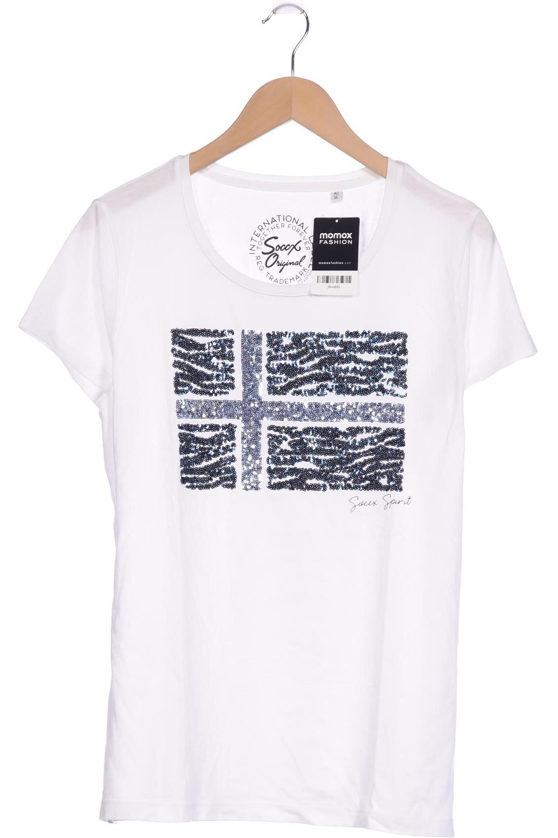 

Soccx Damen T-Shirt, weiß, Gr. 42