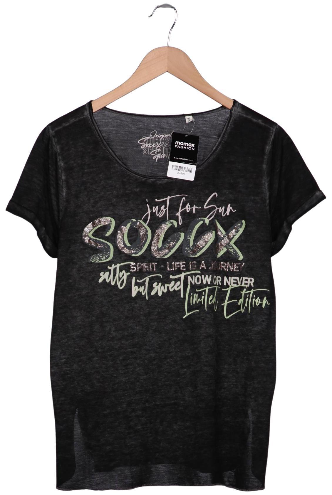 

Soccx Damen T-Shirt, grau, Gr. 42