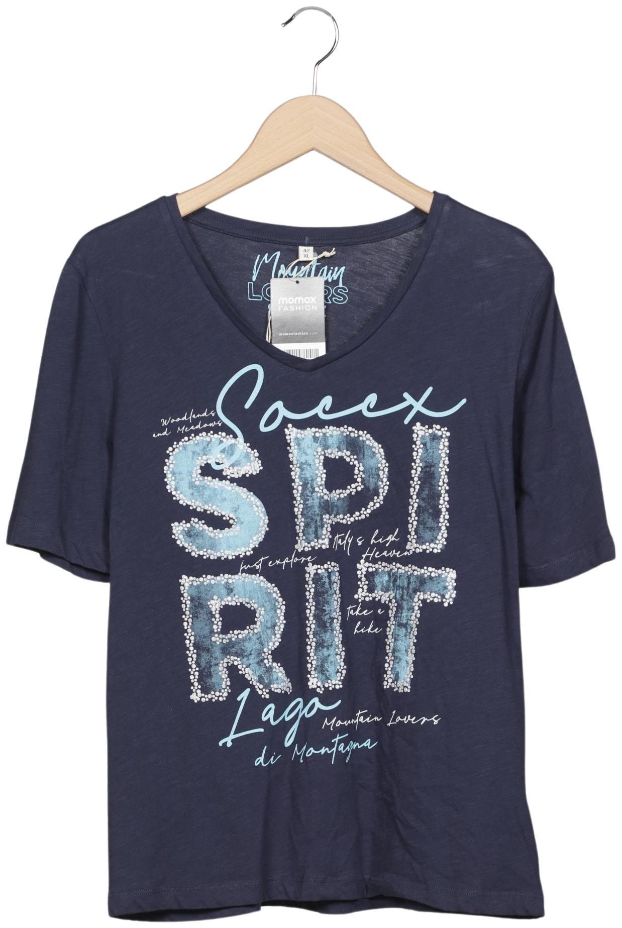 

Soccx Damen T-Shirt, marineblau, Gr. 42