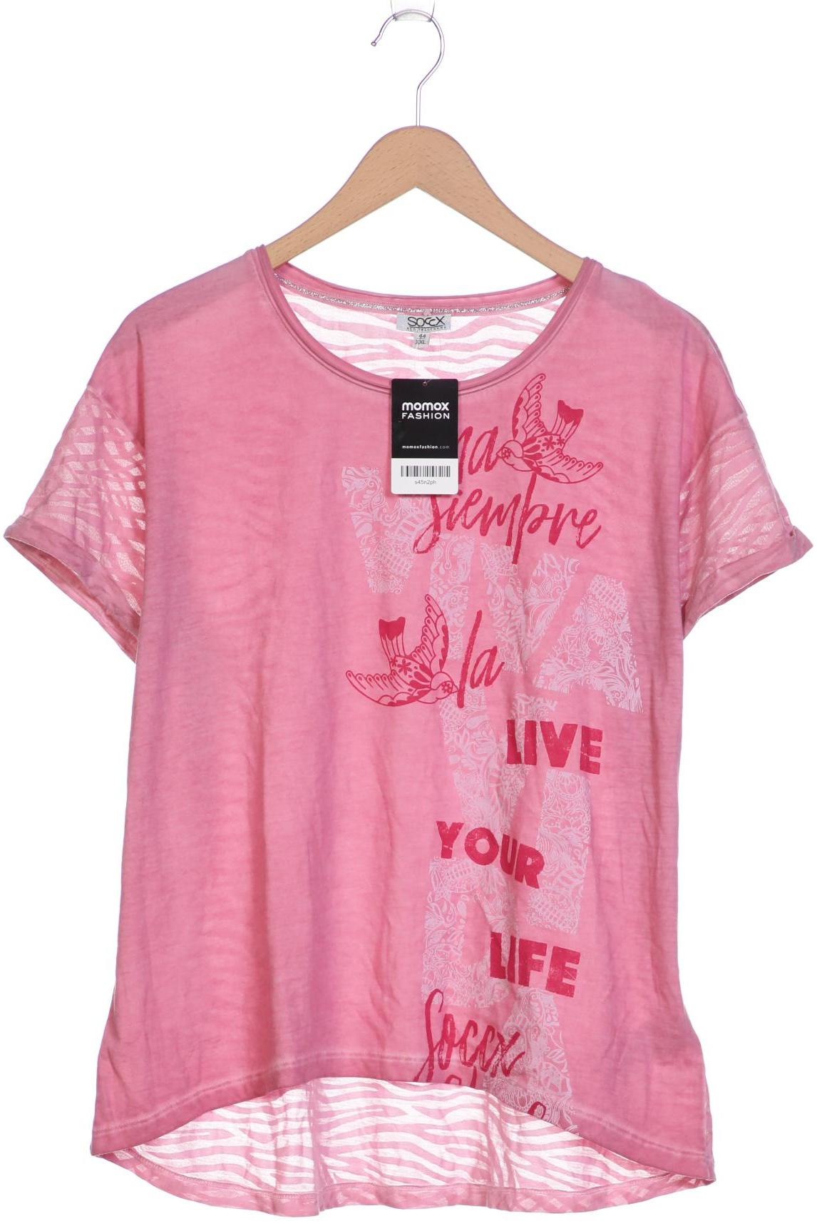 

Soccx Damen T-Shirt, pink, Gr. 44