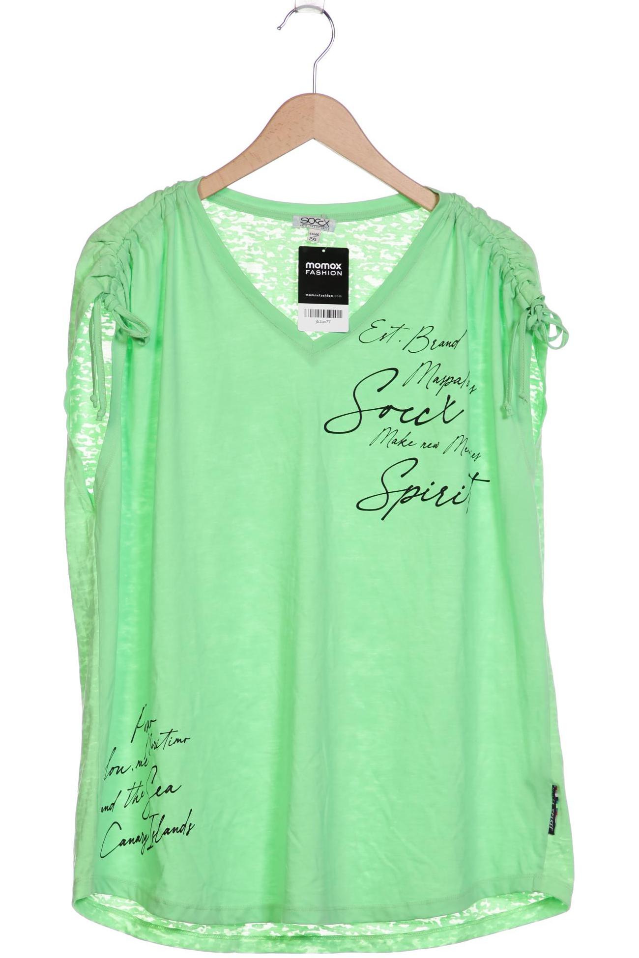 

Soccx Damen T-Shirt, grün, Gr. 46