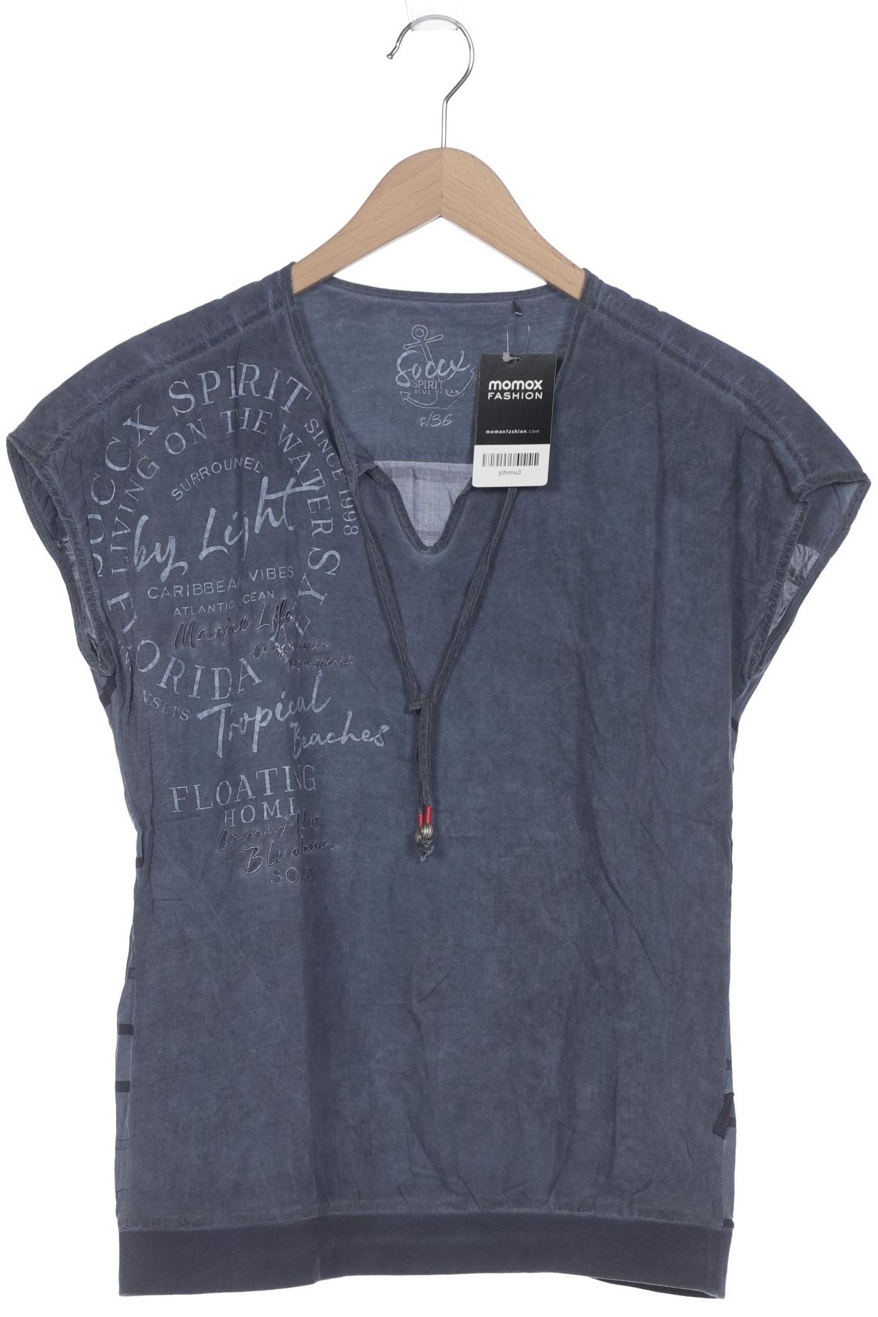 

Soccx Damen T-Shirt, blau, Gr. 36