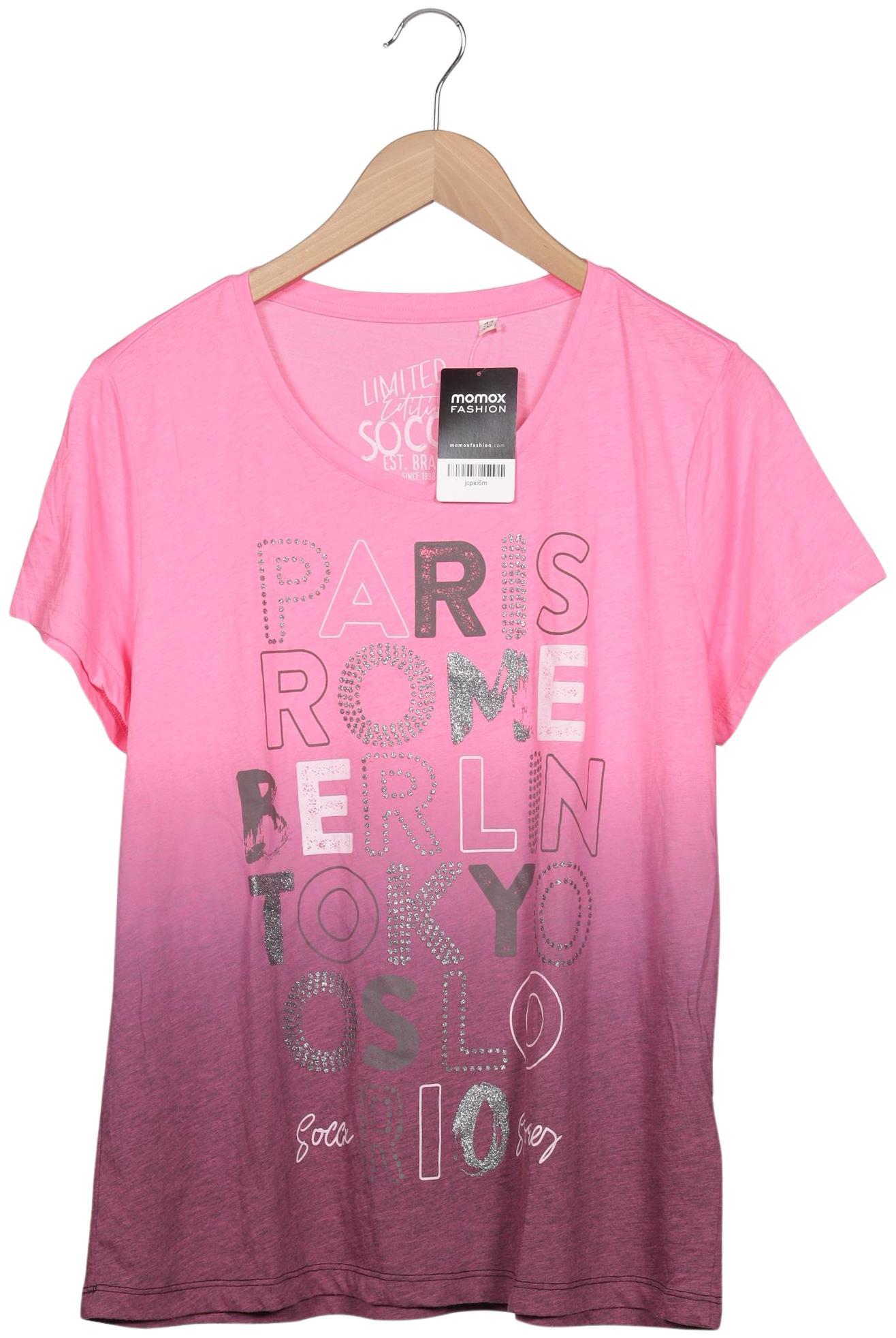 

Soccx Damen T-Shirt, pink, Gr. 44
