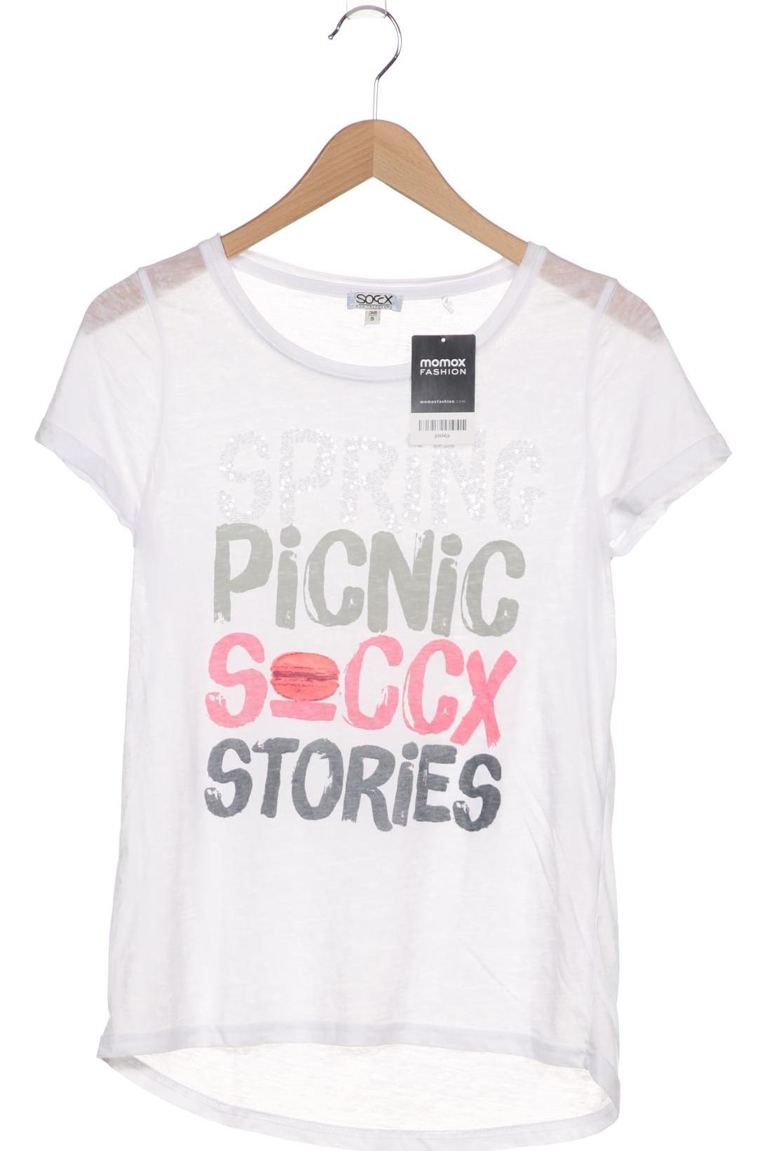 

SOCCX Damen T-Shirt, weiß