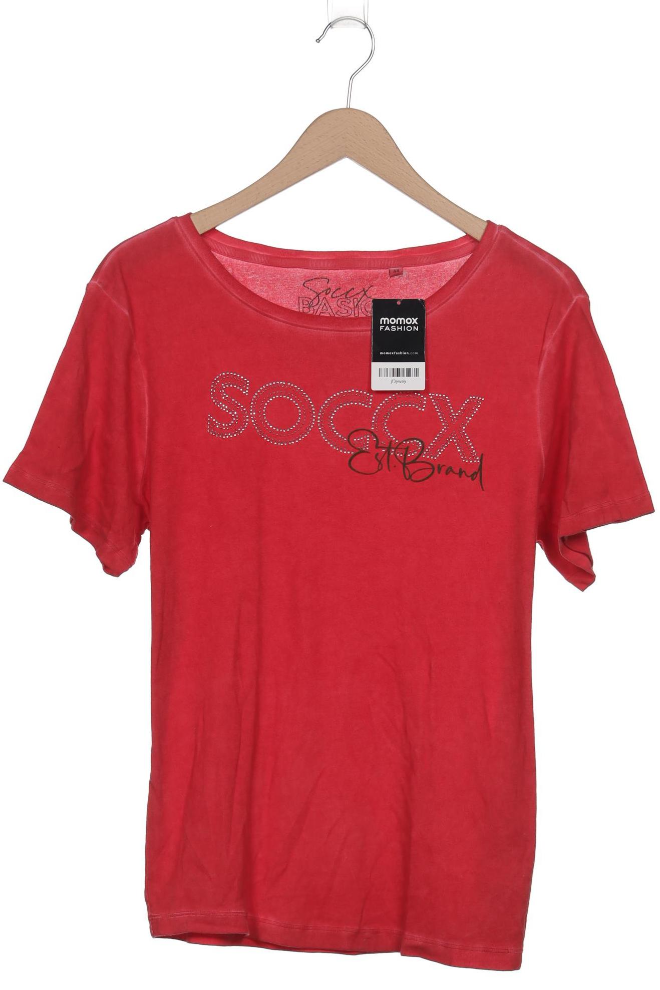

Soccx Damen T-Shirt, rot, Gr. 44