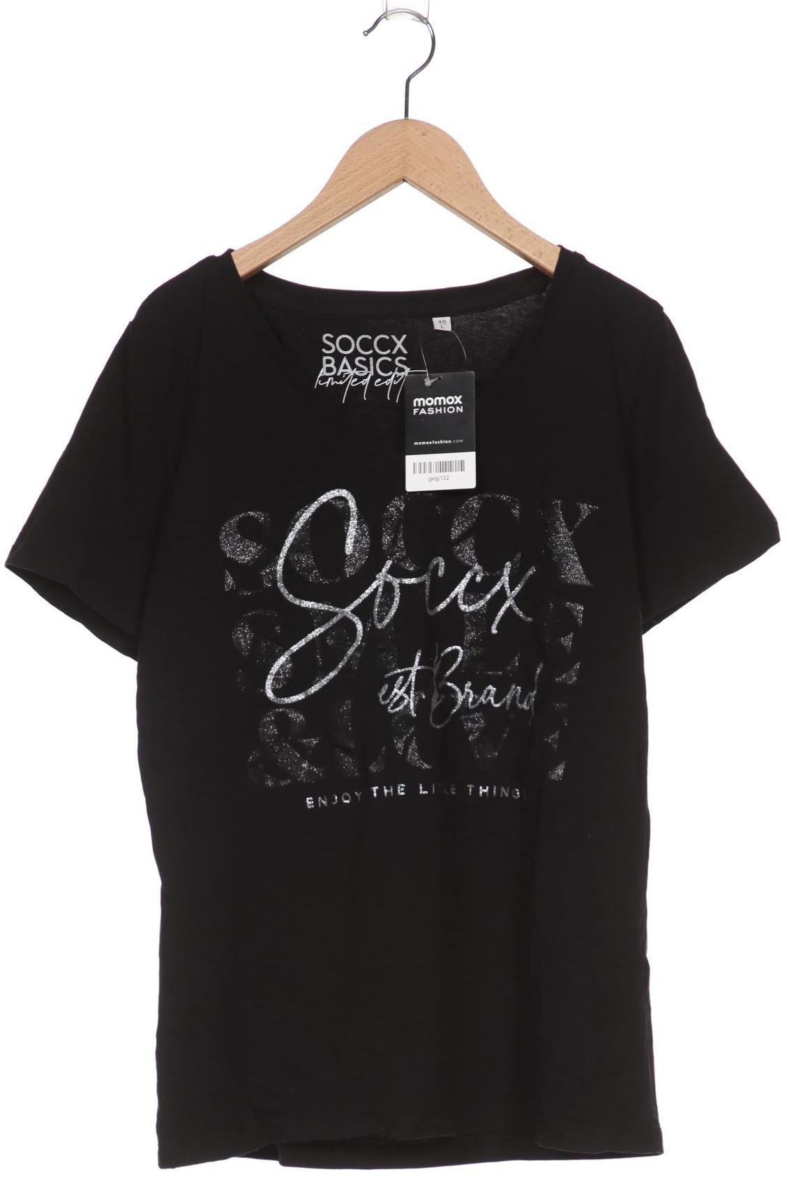 

Soccx Damen T-Shirt, schwarz, Gr. 40