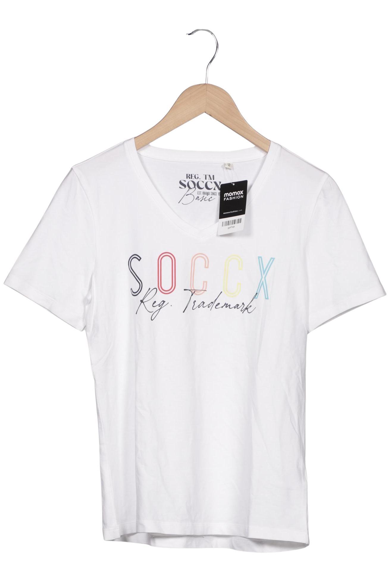 

Soccx Damen T-Shirt, weiß, Gr. 38